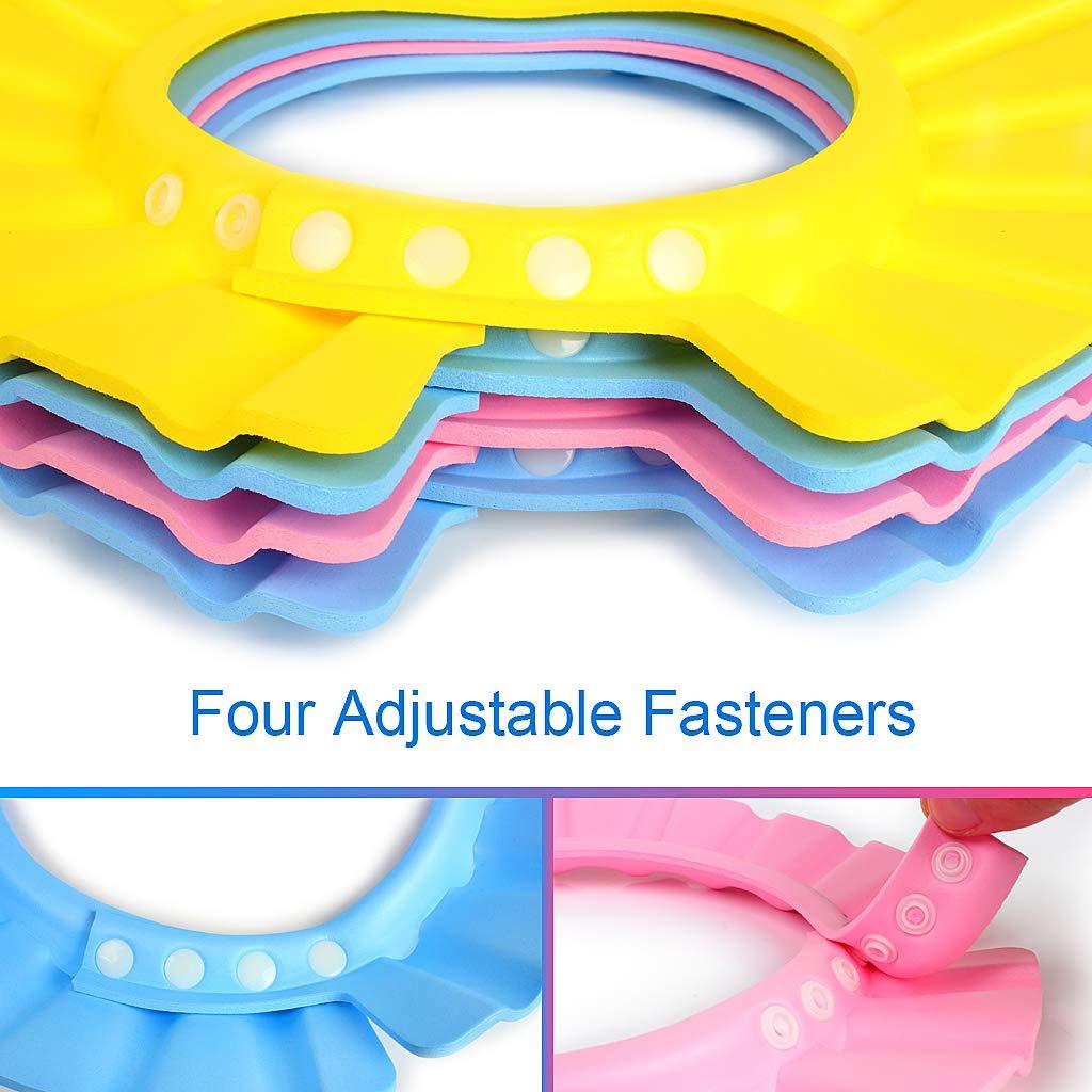 Gorro de Baño Ajustable EWIN para Bebés - 4 Piezas, EVA