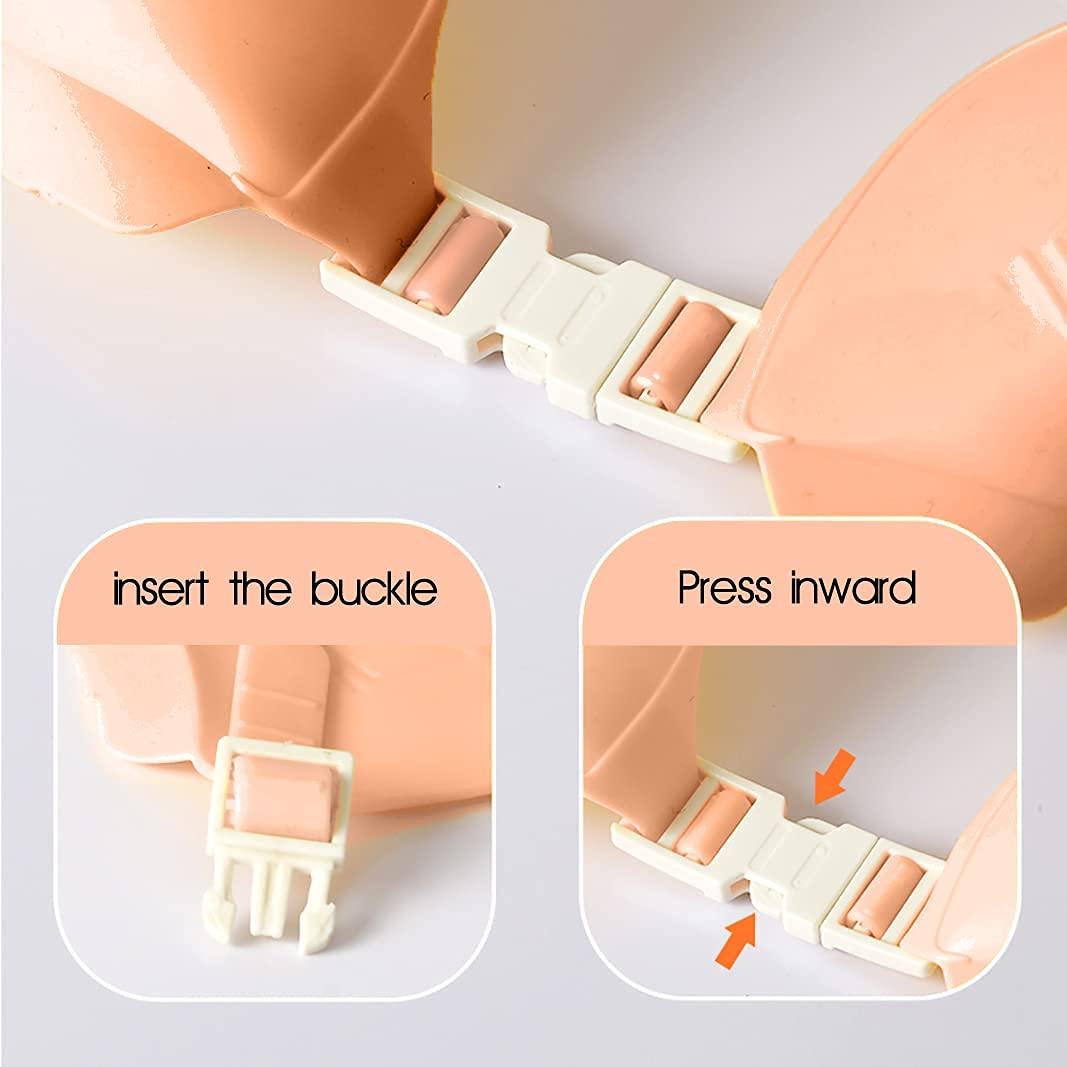 Gorro de Ducha FUSACONY para Niños Rosa, Protección Ojos y Oídos