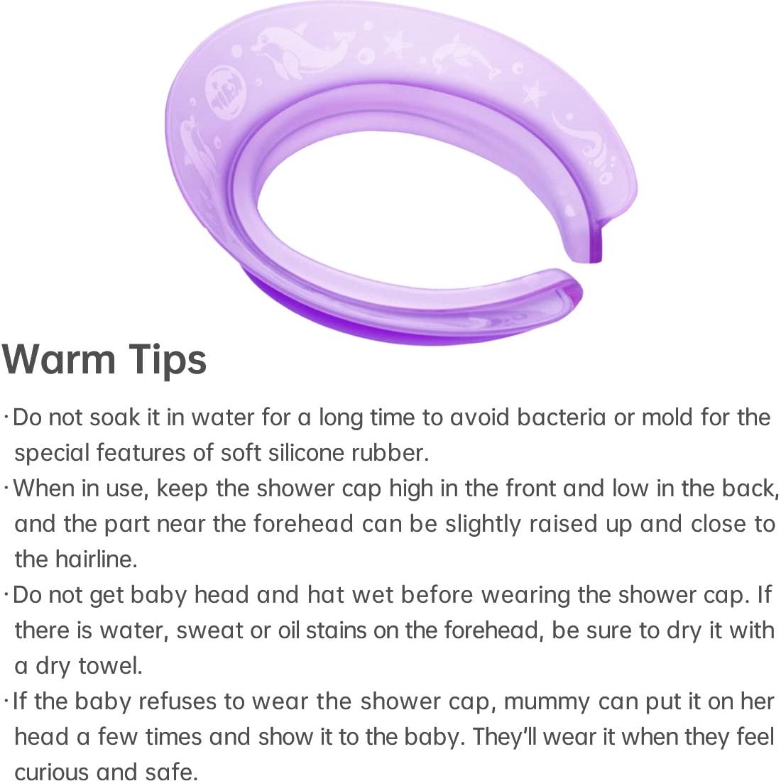 Visera de Baño Kair para Niños y Bebés - Color Púrpura