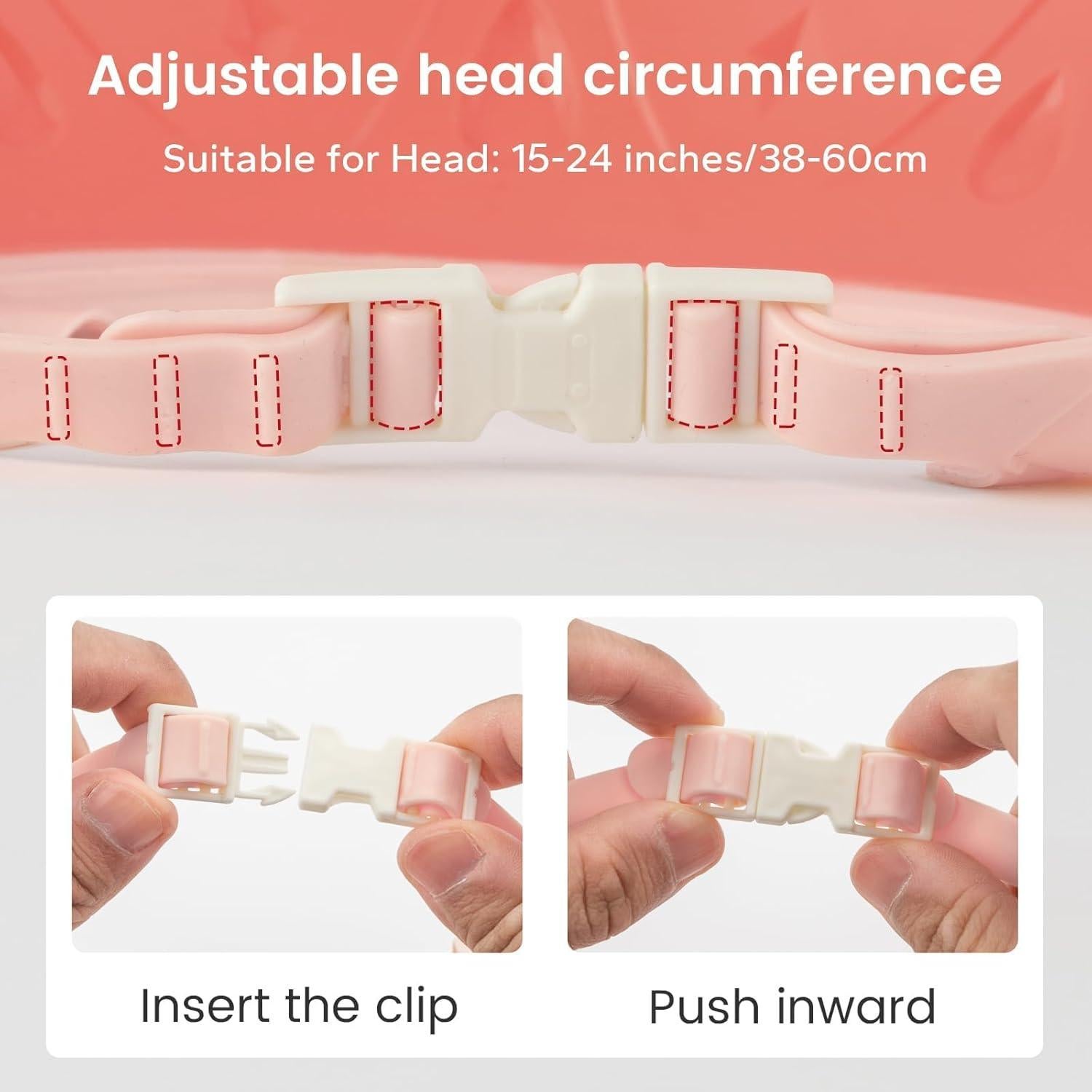 Gorro de Ducha para Bebés FUNUPUP - Visera Ajustable Rosa