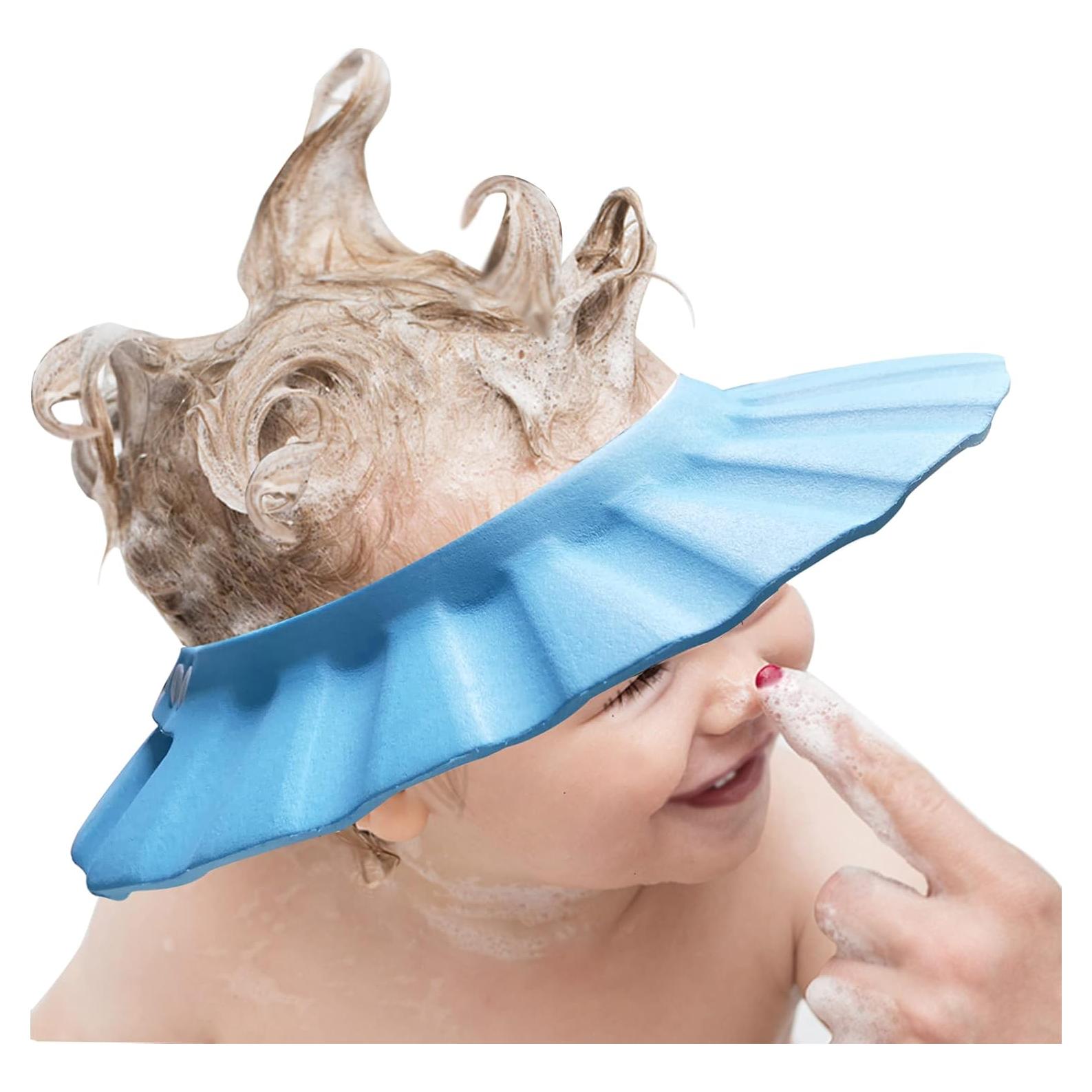 Gorro de Ducha Ajustable para Bebés KOMIDK - Azul