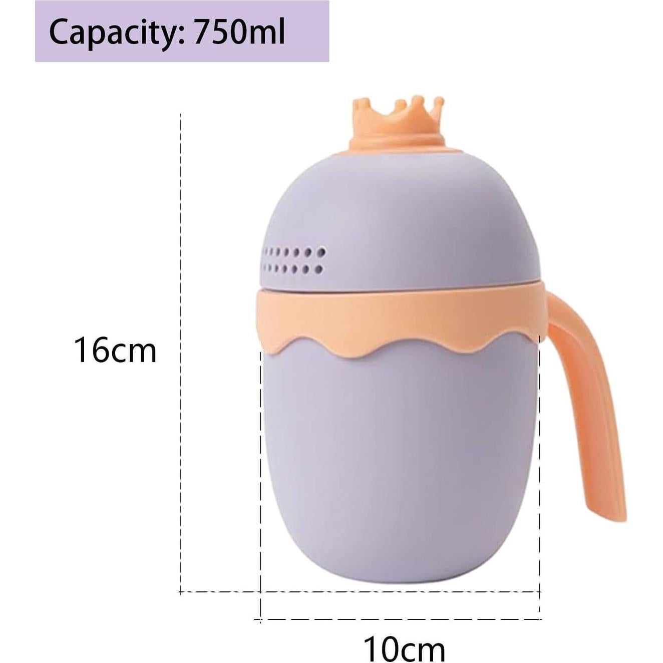 Gorro de Ducha Ajustable para Niños con Taza de Enjuague Rosa