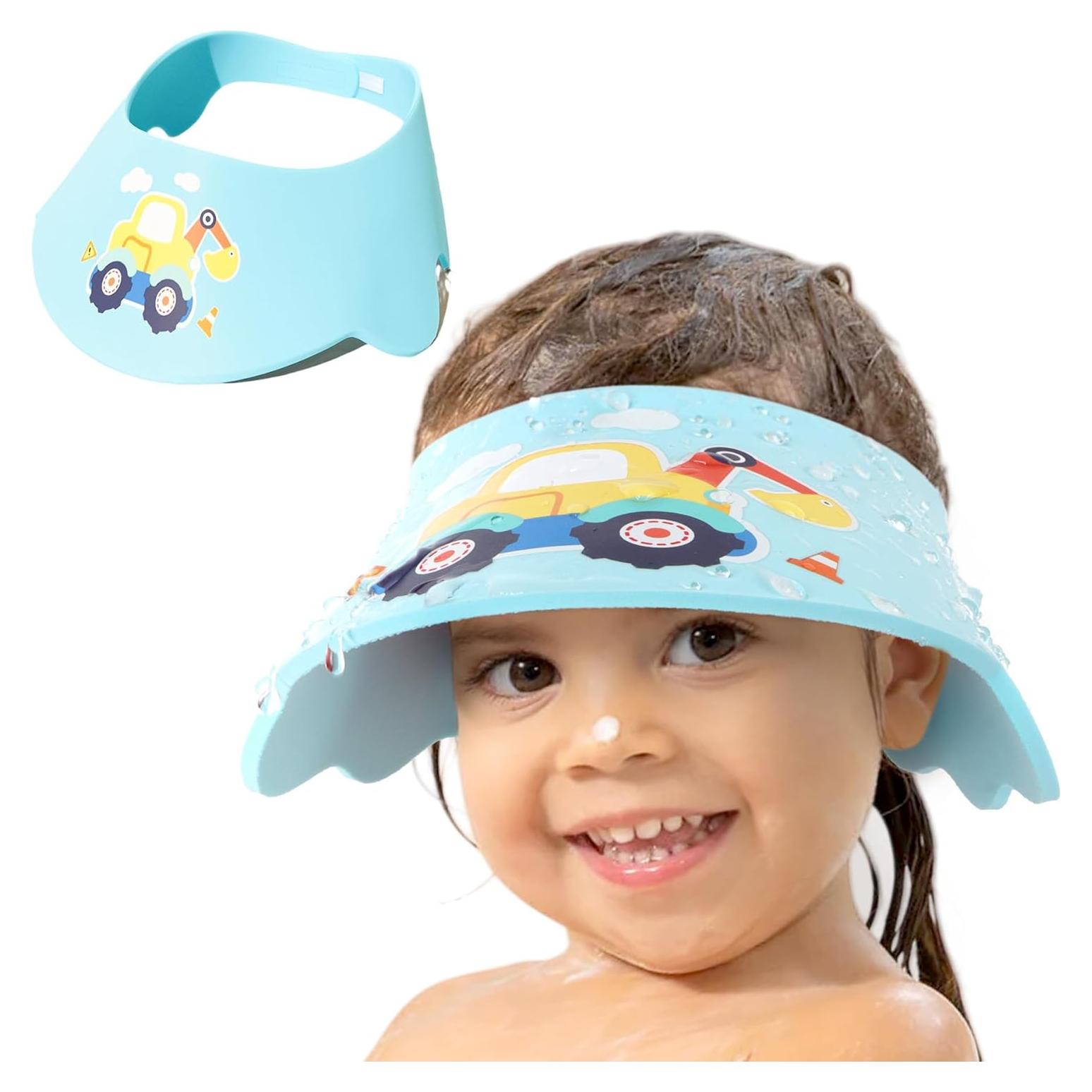 Gorro de Ducha para Bebés LADES - Visera Ajustable Azul