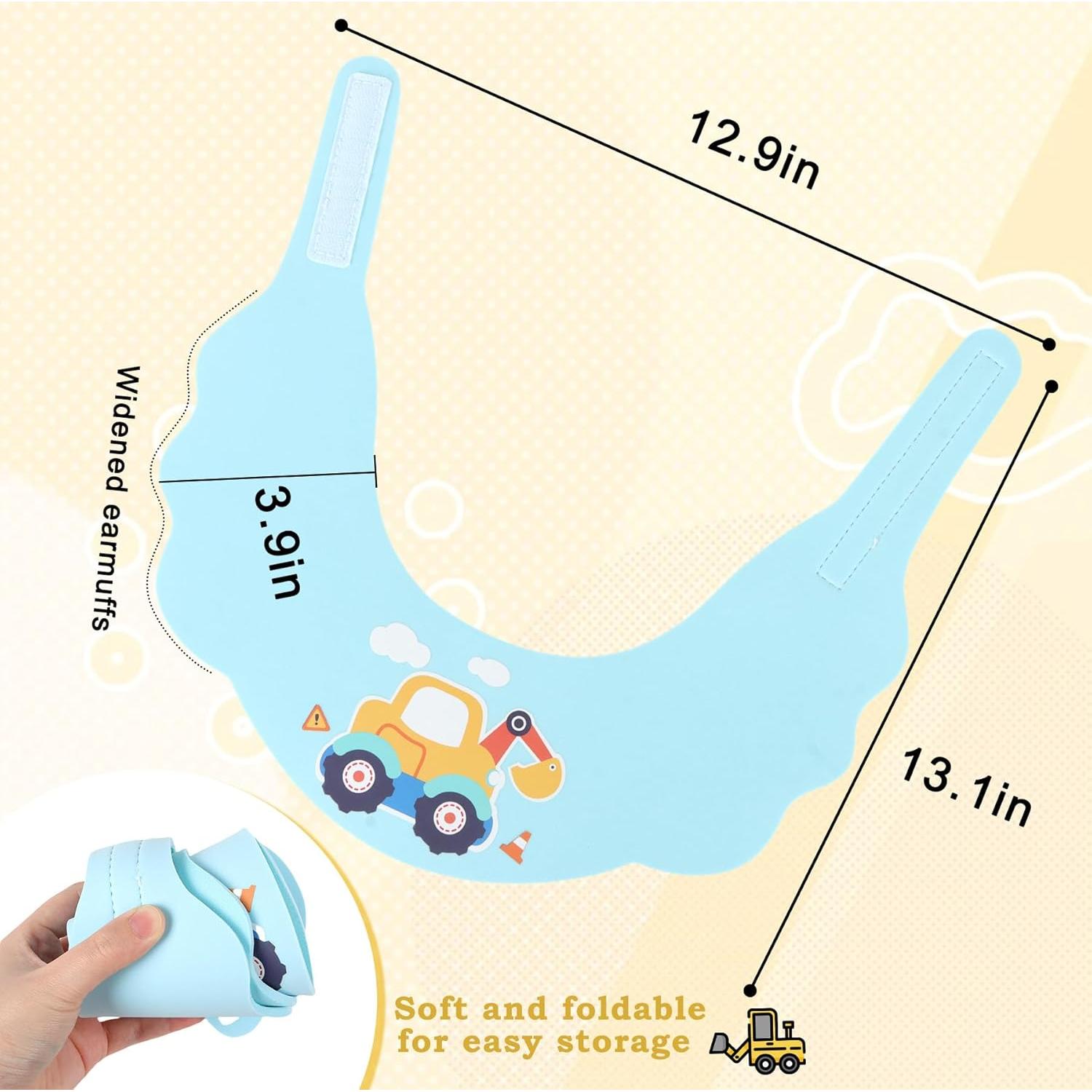 Gorro de Ducha para Bebés LADES - Visera Ajustable Azul