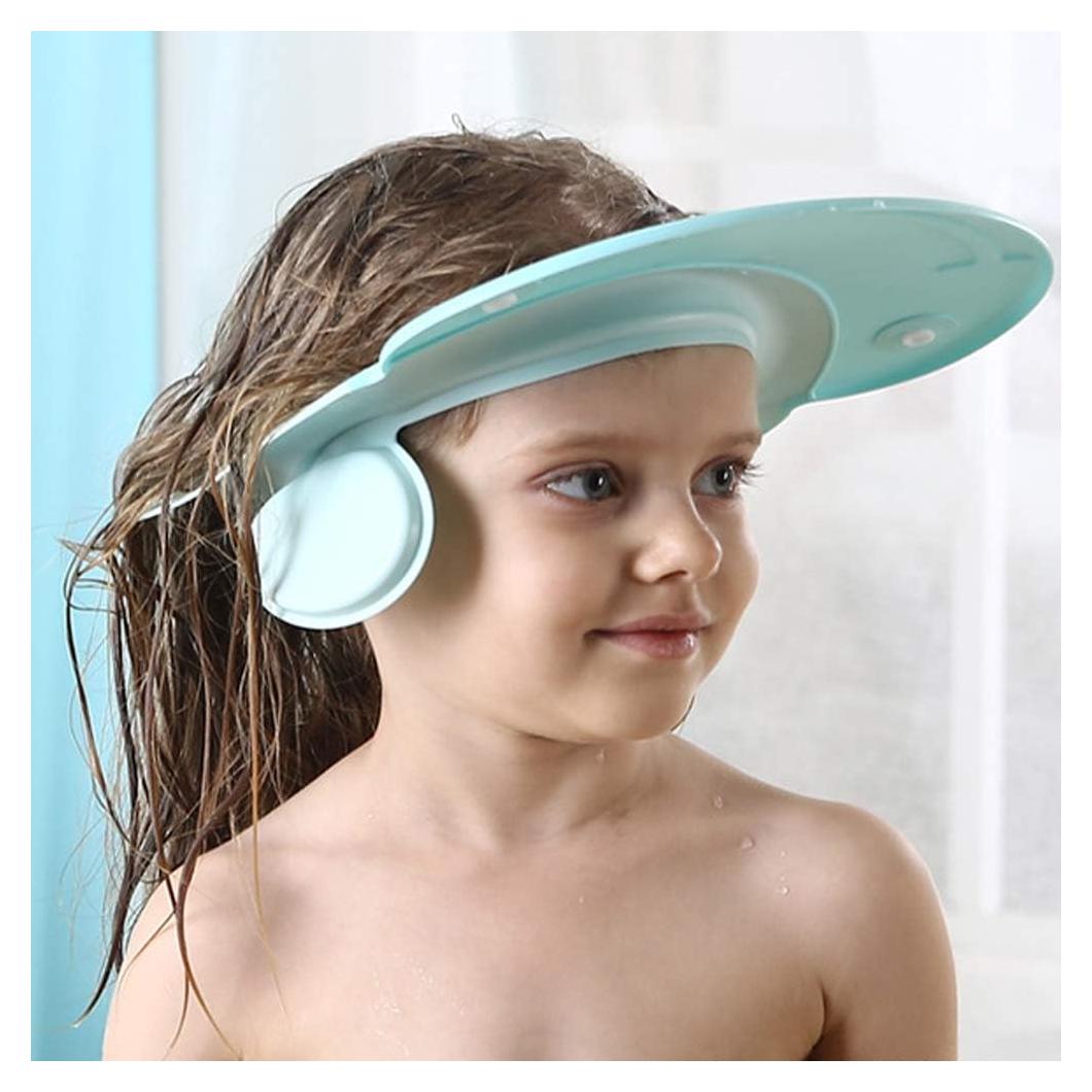 Gorro de Ducha Infantil AMTOOCH Ajustable Silicona Impermeable