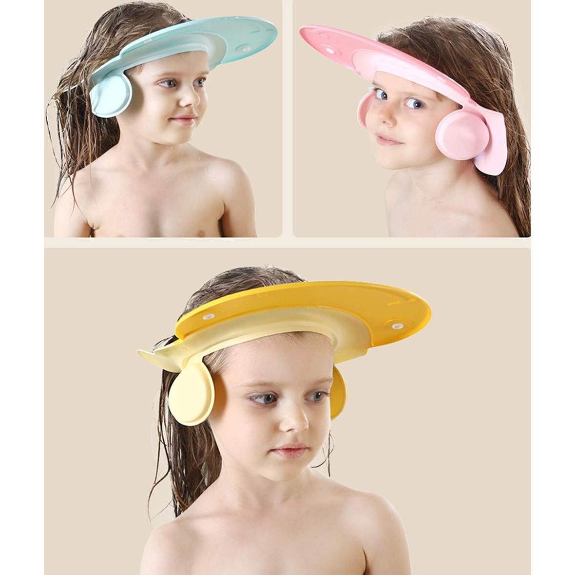 Gorro de Ducha Infantil AMTOOCH Ajustable Silicona Impermeable