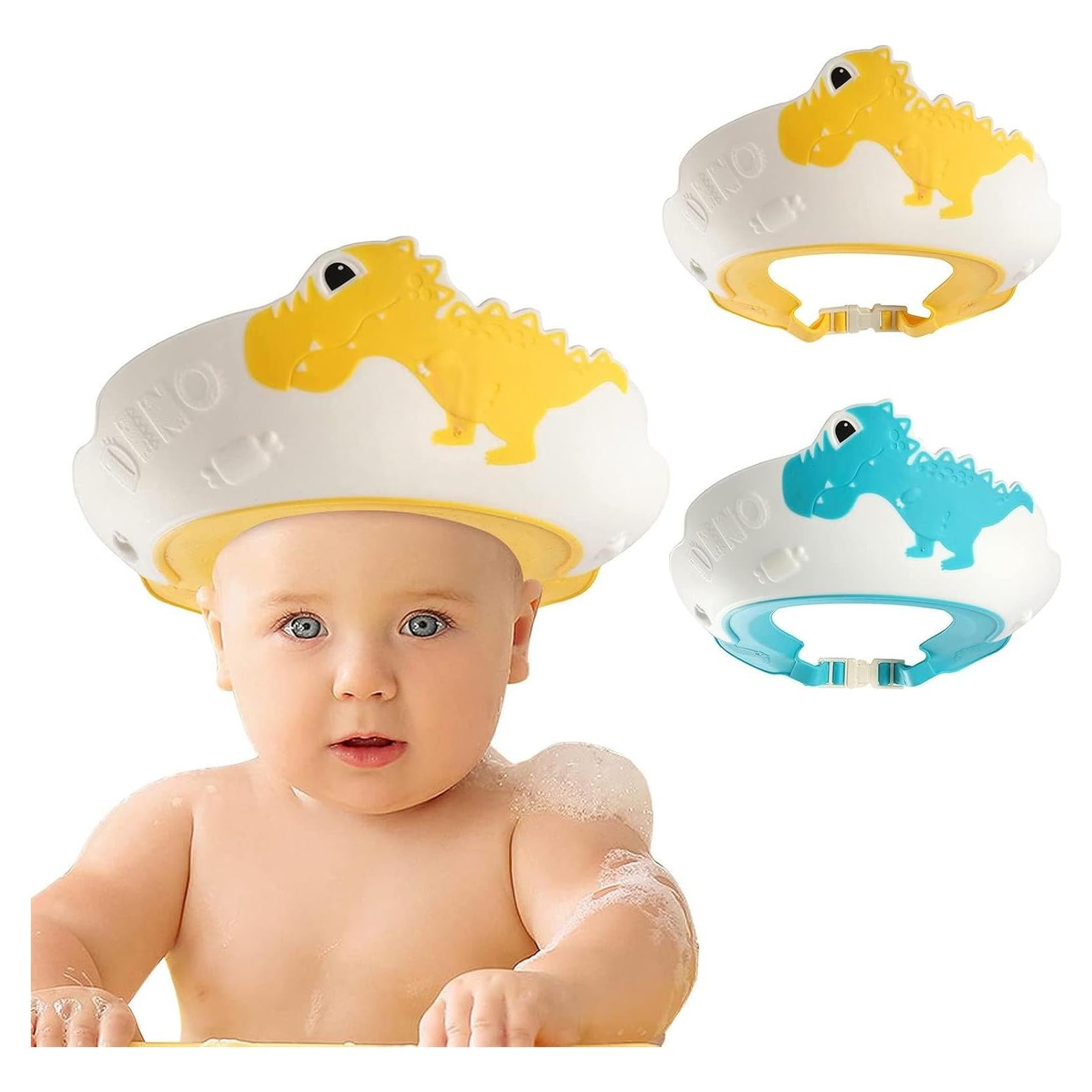 Gorro de Baño Ajustable para Niños FUNUPUP - Dinosaurio