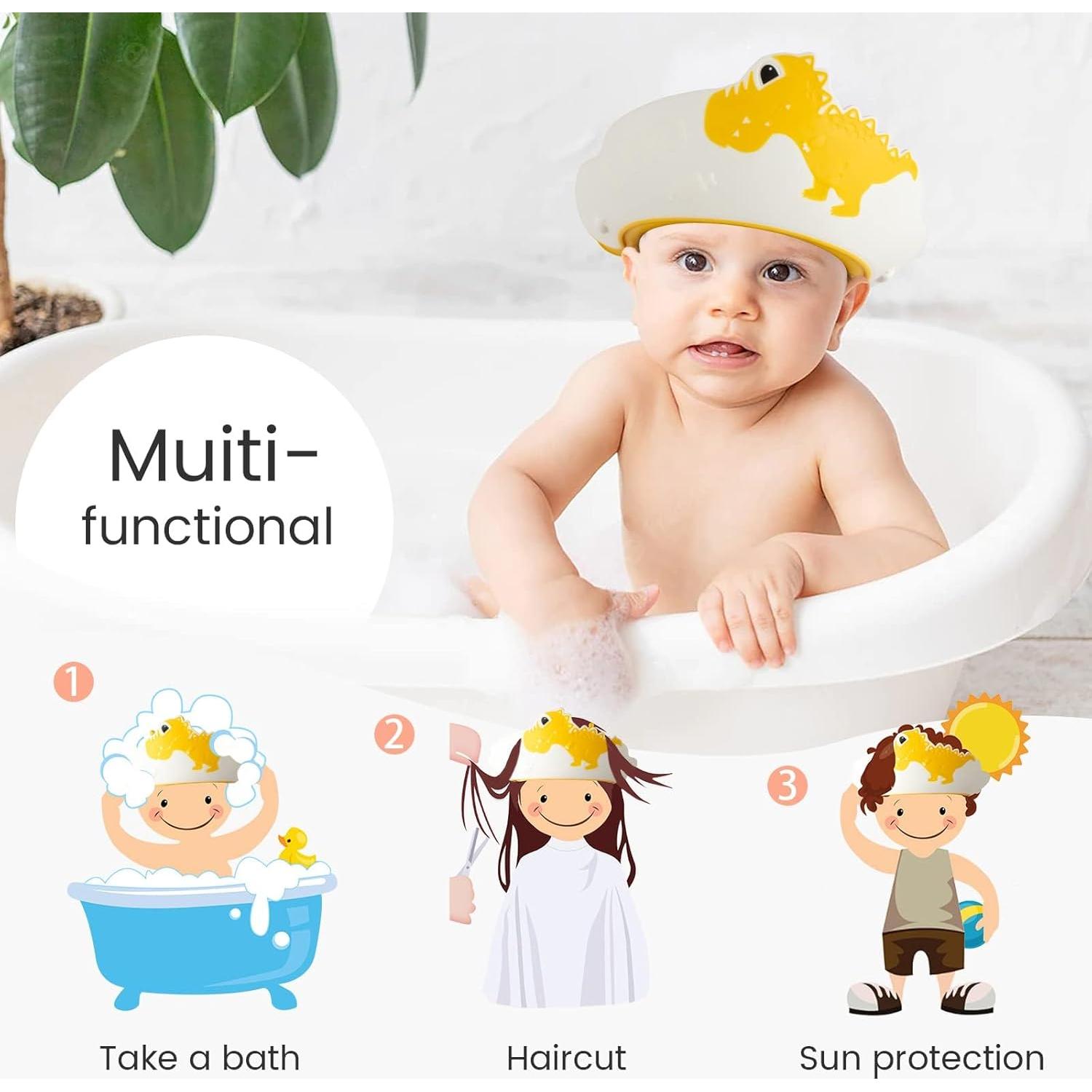 Gorro de Baño Ajustable para Niños FUNUPUP - Dinosaurio