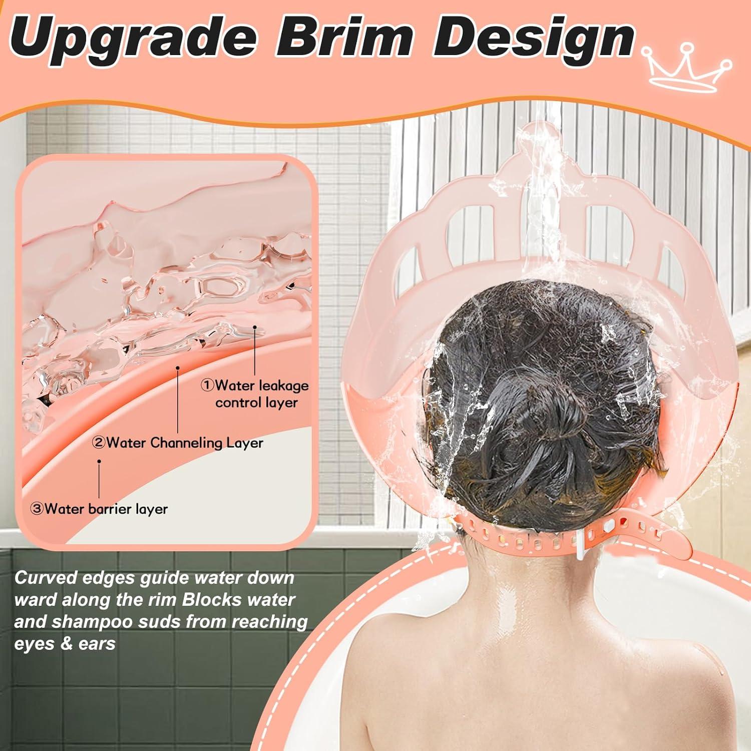 Gorro de Ducha Ajustable para Bebé Lonlown Rosa