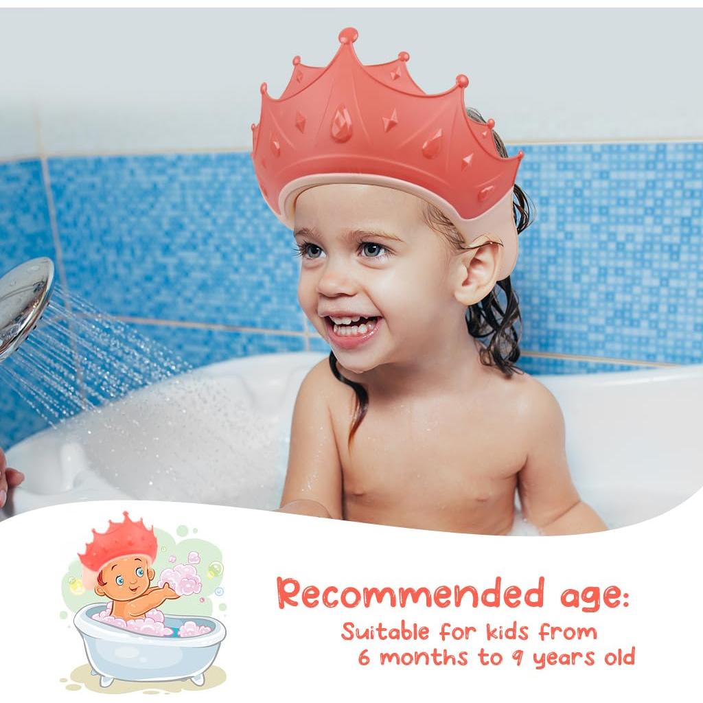 Gorro de Ducha para Bebés 2PCS - Ajustable y Protector
