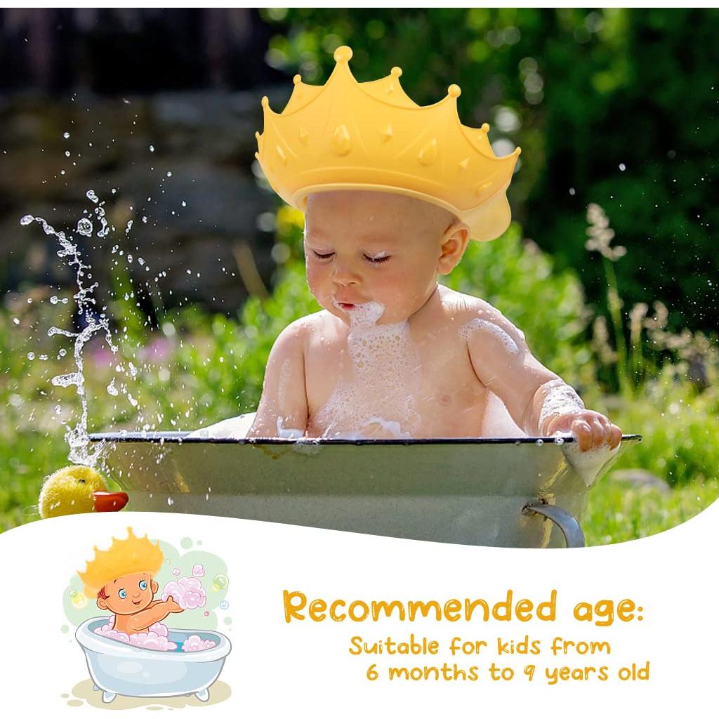 Gorro de Ducha para Bebés 2PCS - Ajustable y Protector