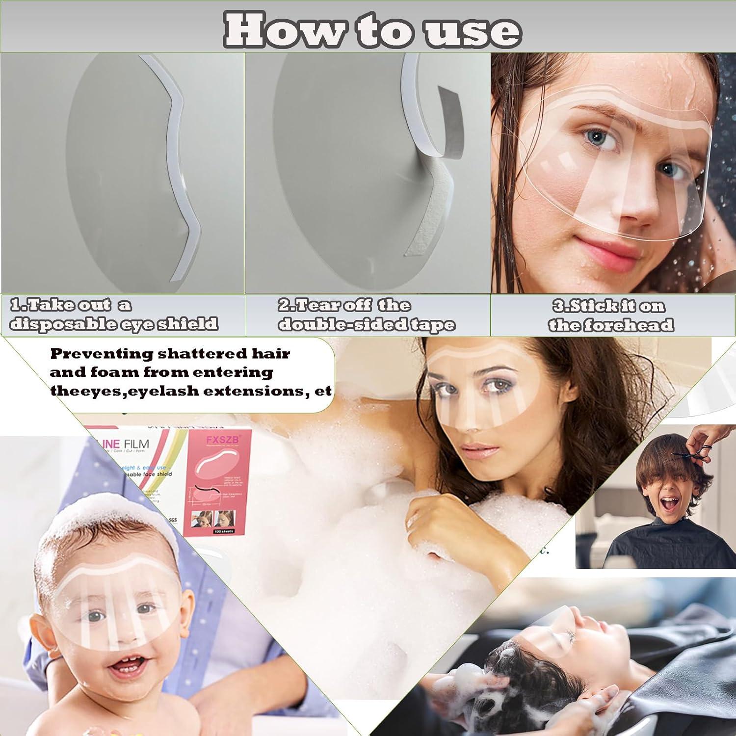 100 Protectores Faciales Desechables CLOEWCL para Ducha y Cirugía