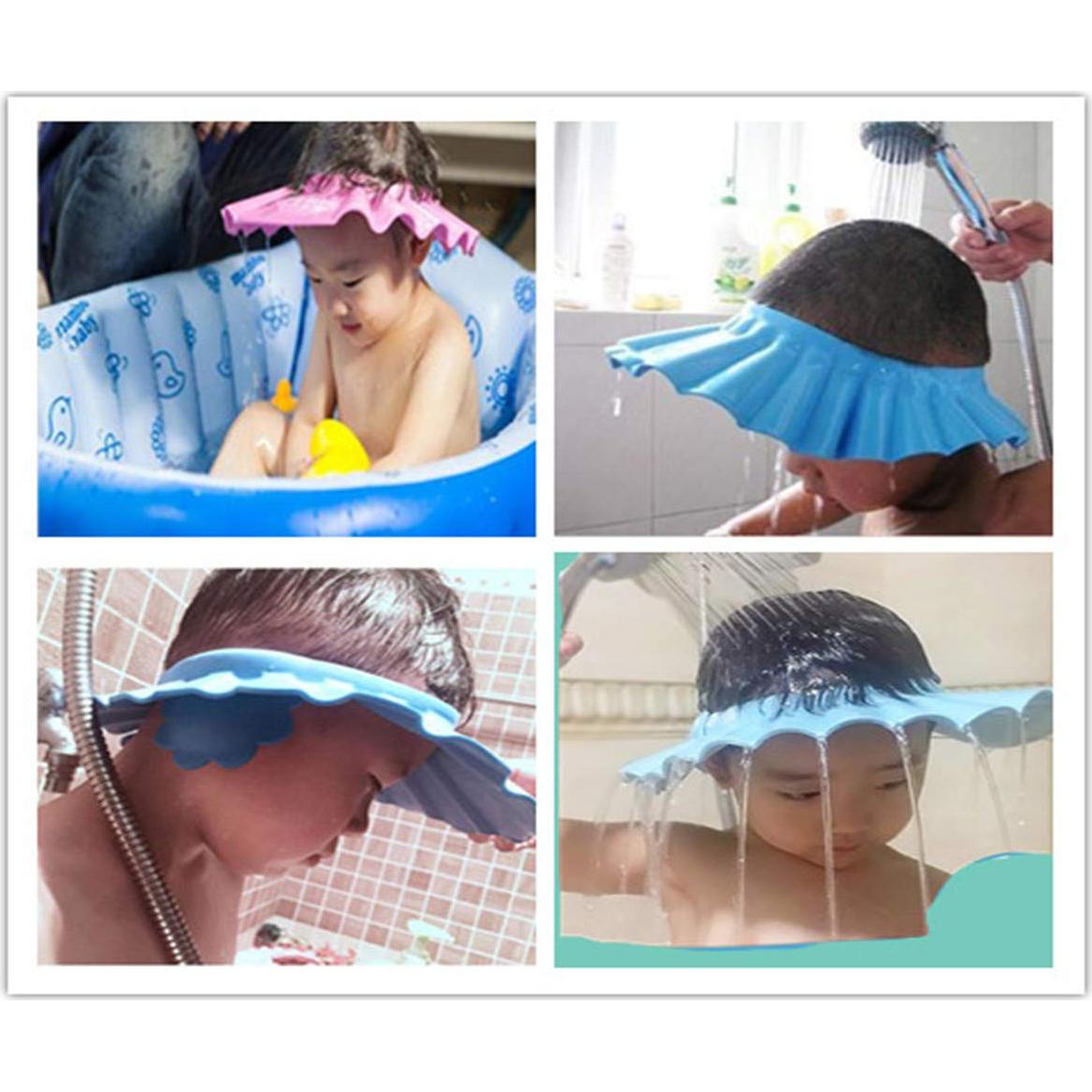 Sombrero de Ducha Ajustable Chinshwehaw para Bebés Rosa