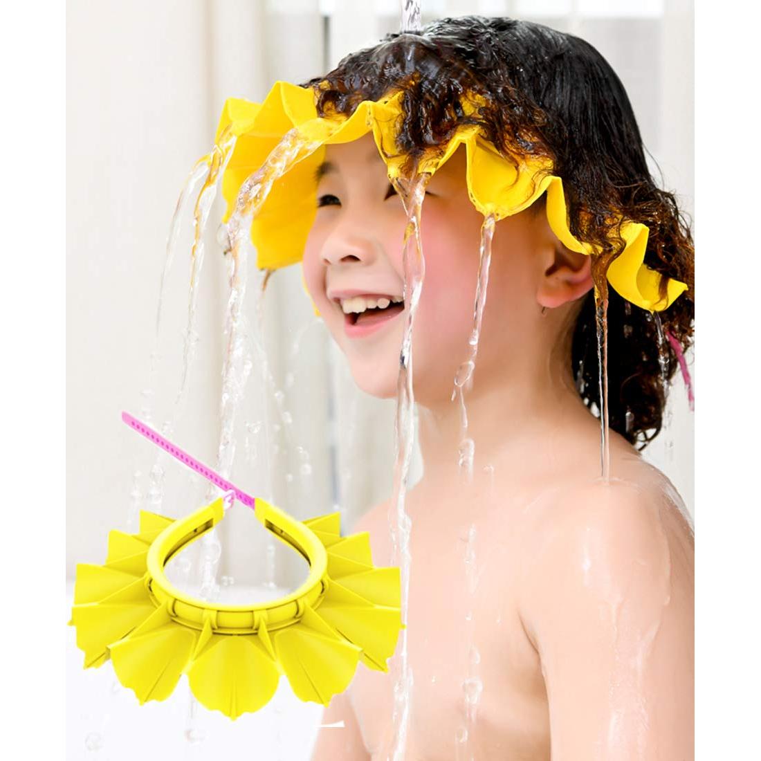 Gorro de Ducha de Silicona OLEWELL para Bebé Ajustable 16.5-22.8 cm