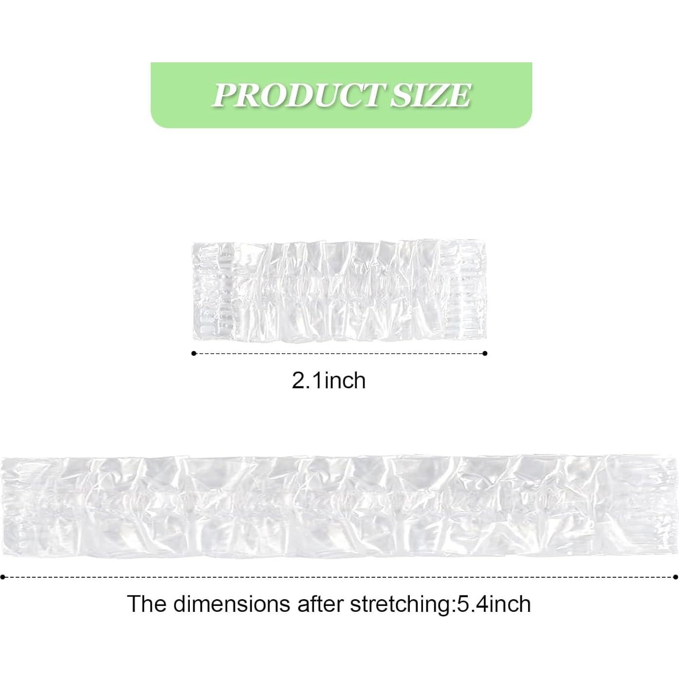 200 Protectores de Oídos Desechables Transparentes PE para Baño