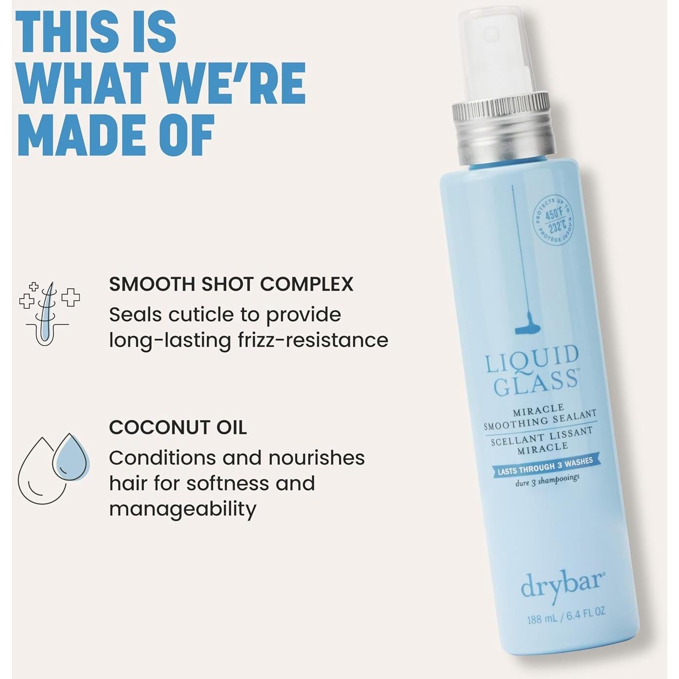 Sellador Milagroso Drybar 189.3 ml | Protector Térmico Cabello