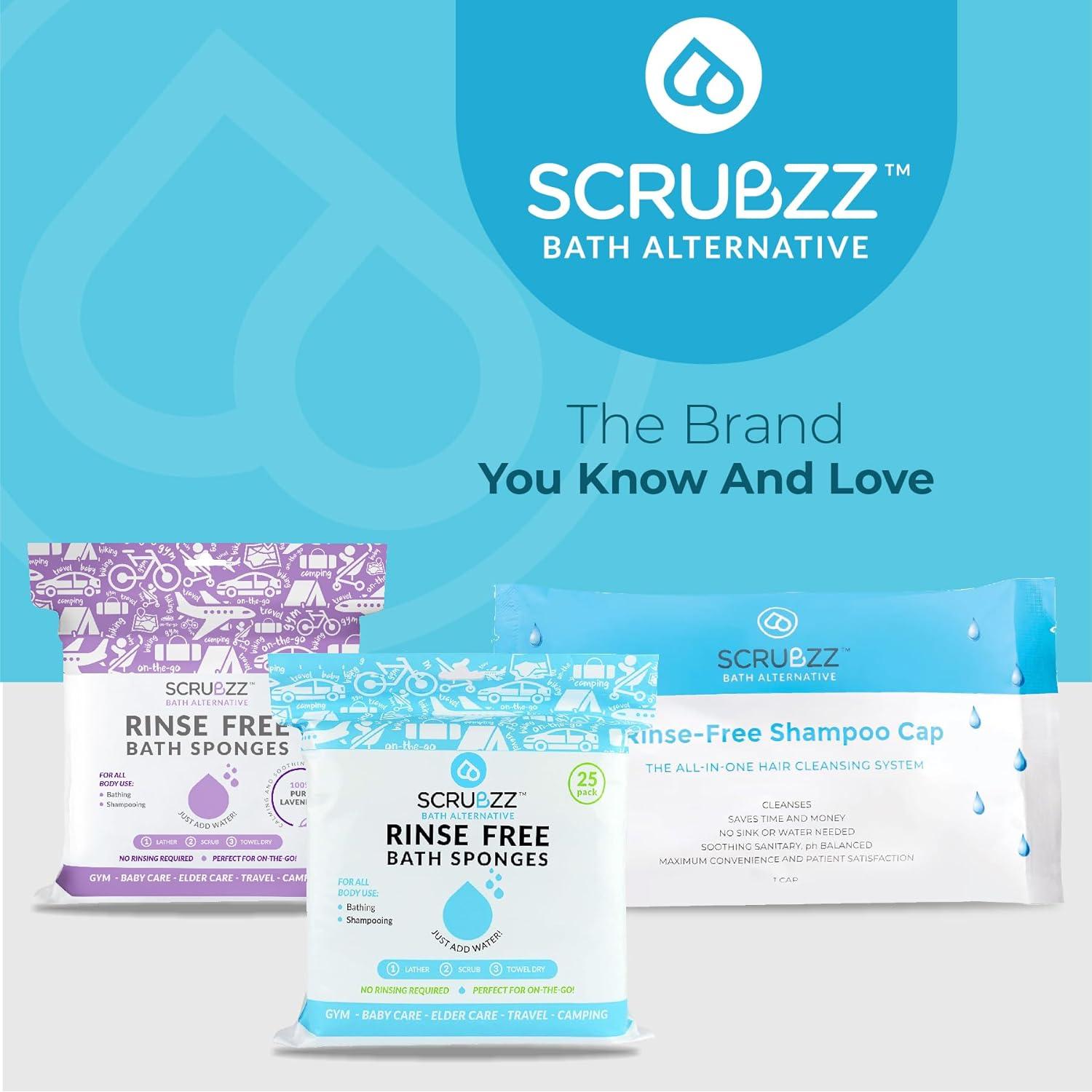 Gorros de Champú Sin Enjuague Scrubzz - Paquete de 6 Unidades