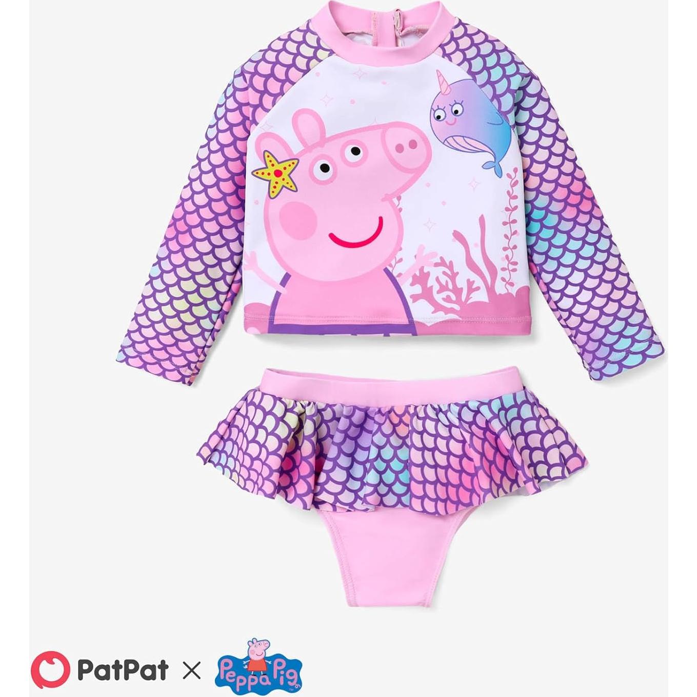 Bañador Peppa Pig para Niña 2T Rosa con Falda