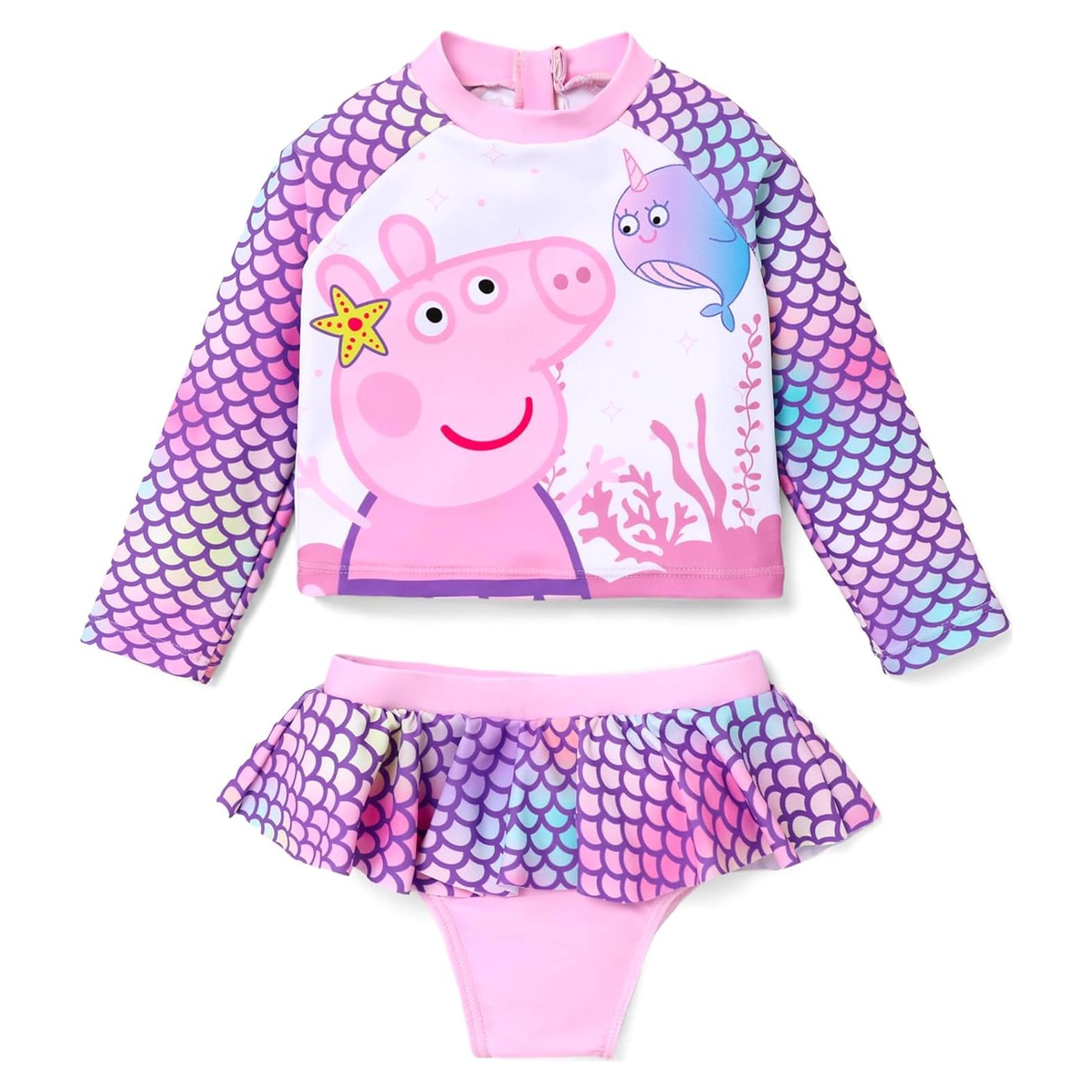 Bañador Peppa Pig para Niña 3-4T Rosa con Falda