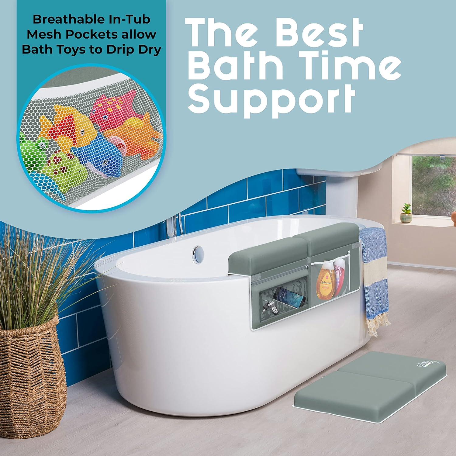 Almohadilla para Baño Bebé Elan Baby - Impermeable y Antideslizante