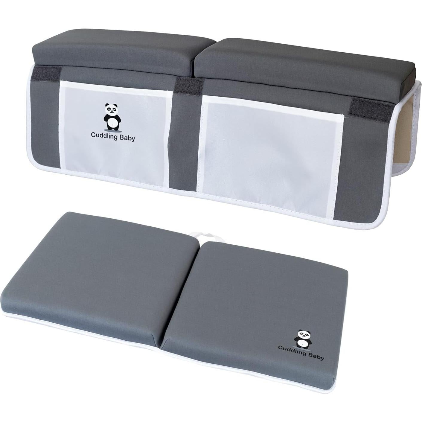 Juego de Almohadillas para Rodillas y Codos Cuddling Baby - Gris