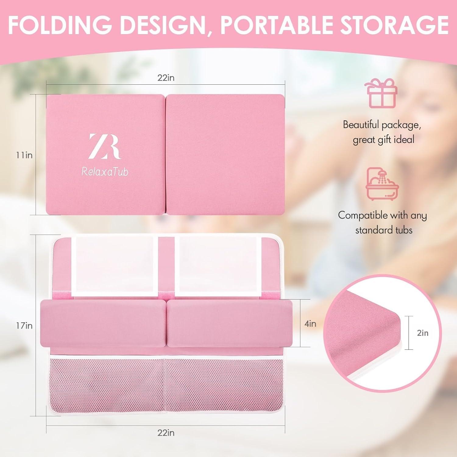 Juego de Almohadillas para Rodillas y Codos RelaxaTub Rosa