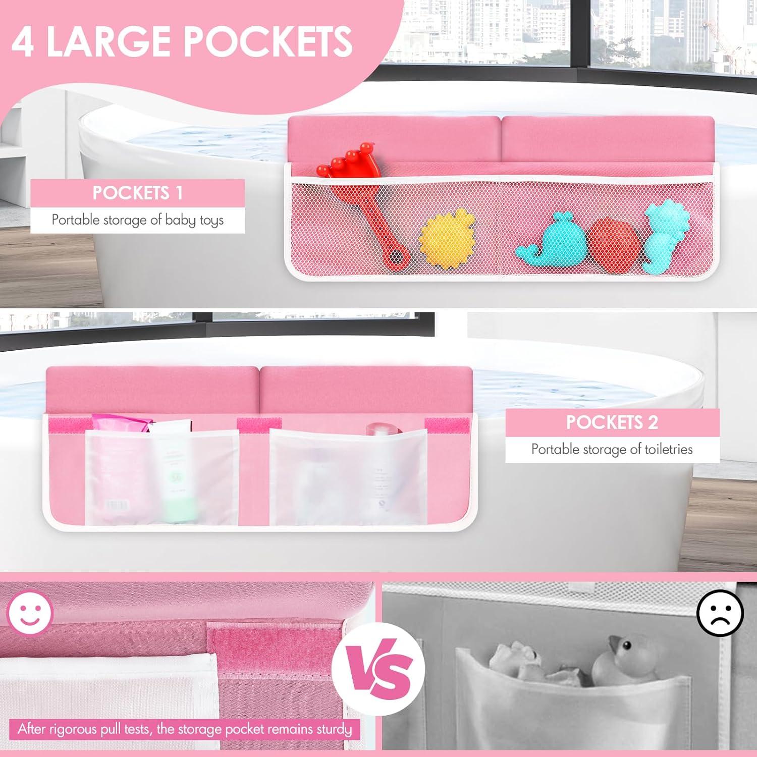 Juego de Almohadillas para Rodillas y Codos RelaxaTub Rosa