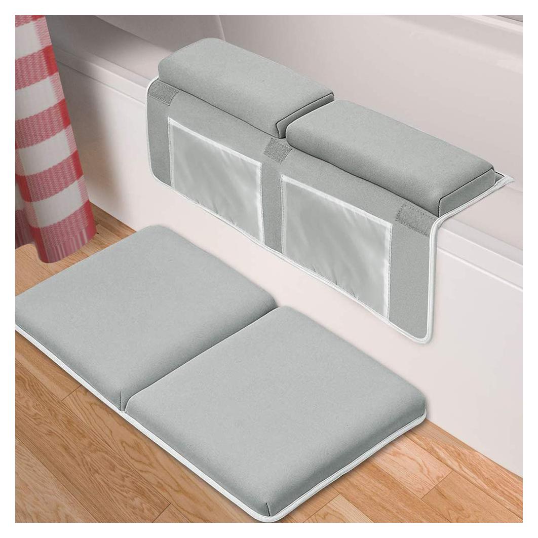 Almohadilla de Baño para Bebé Fafeicy con Reposabrazos y Organizador