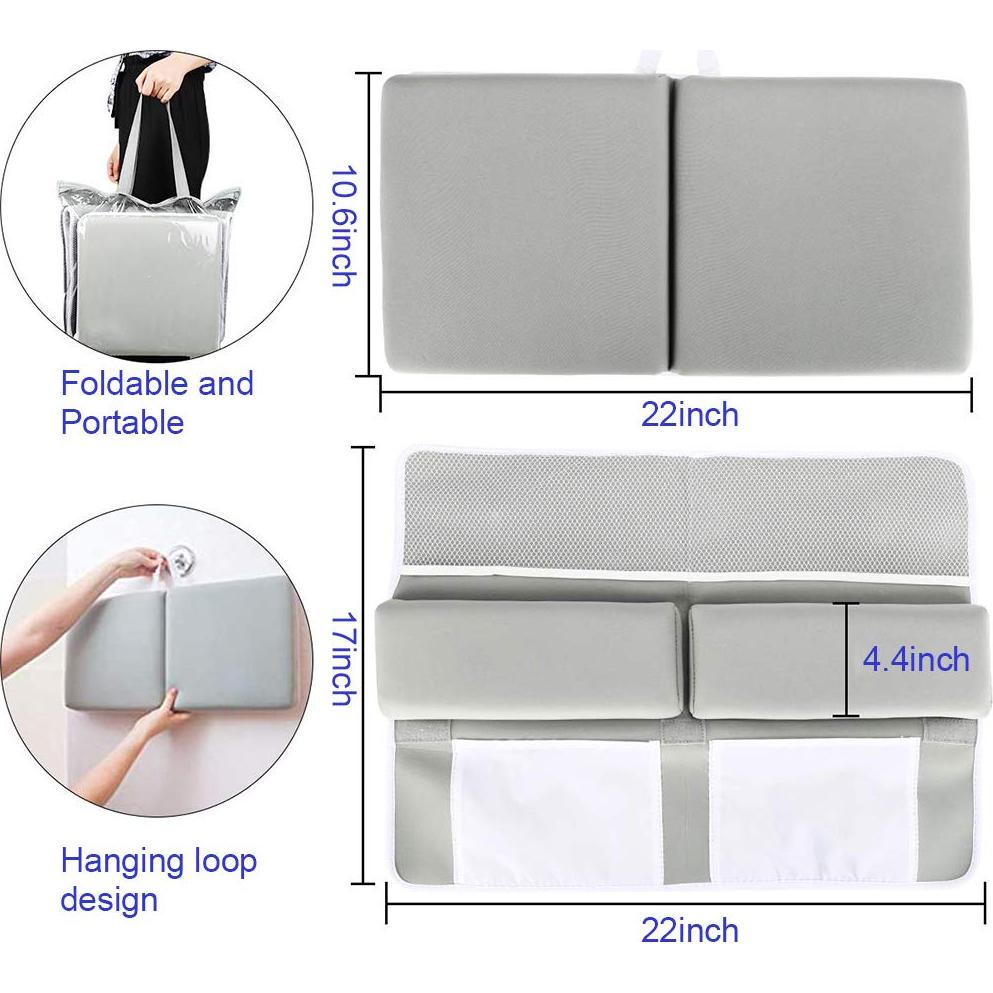 Almohadilla de Baño para Bebé Fafeicy con Reposabrazos y Organizador