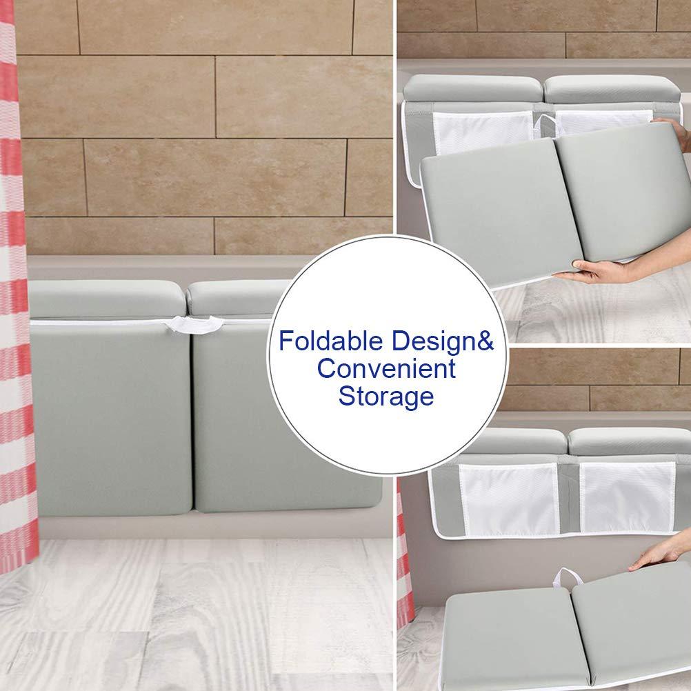 Almohadilla de Baño para Bebé Fafeicy con Reposabrazos y Organizador