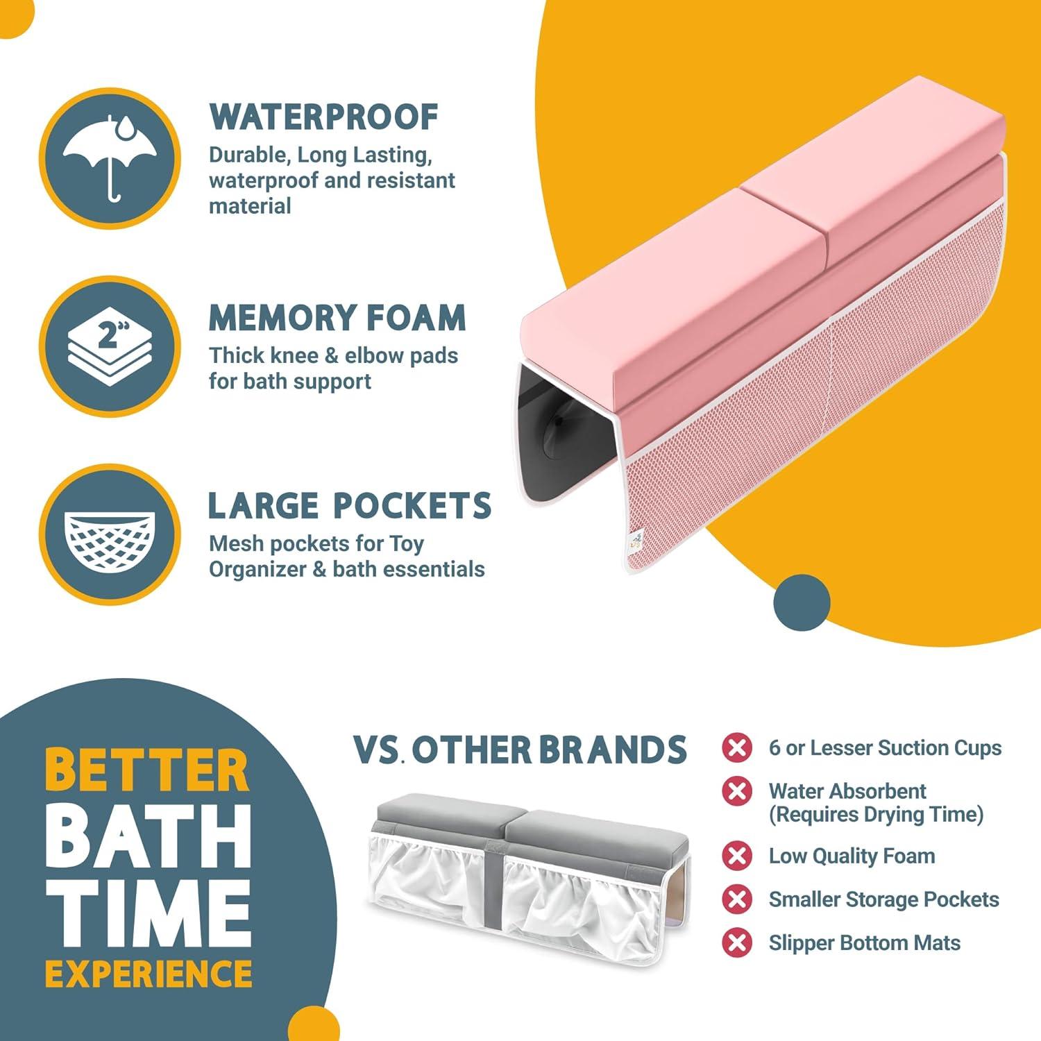 Juego de Almohadilla para Arrodillarse y Codos FluffyTub Rosa