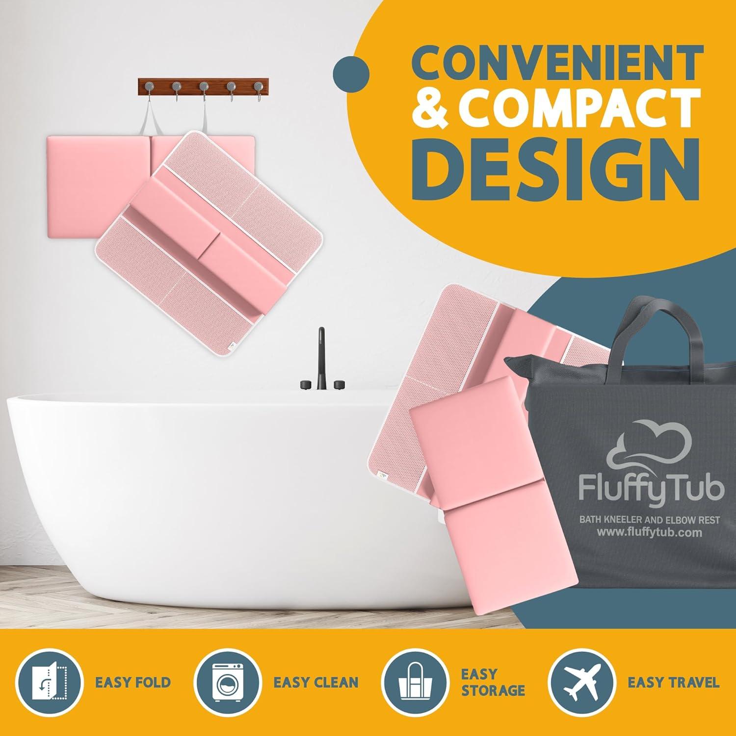 Juego de Almohadilla para Arrodillarse y Codos FluffyTub Rosa