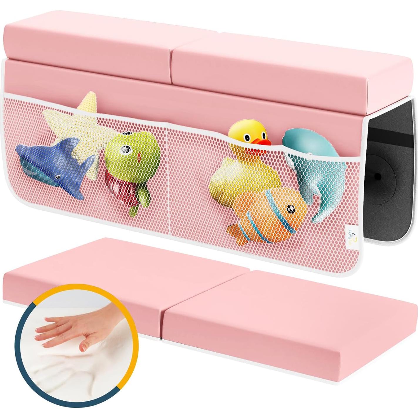 Juego de Almohadilla para Arrodillarse y Codos FluffyTub Rosa