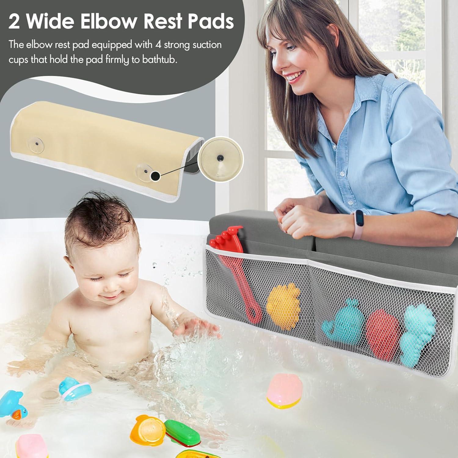 Juego de Almohadillas para Rodillas y Codos RelaxaTub - Gris