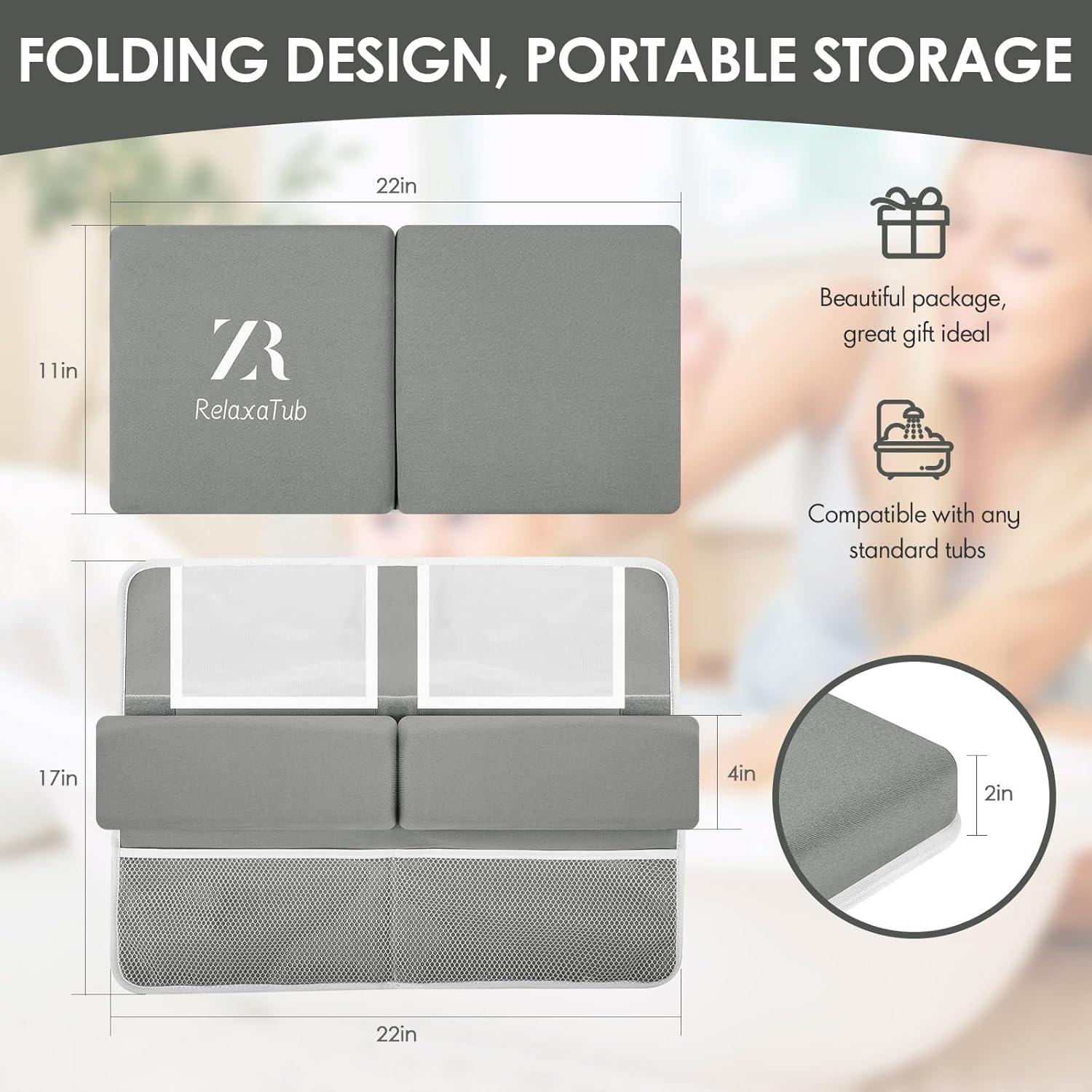 Juego de Almohadillas para Rodillas y Codos RelaxaTub - Gris