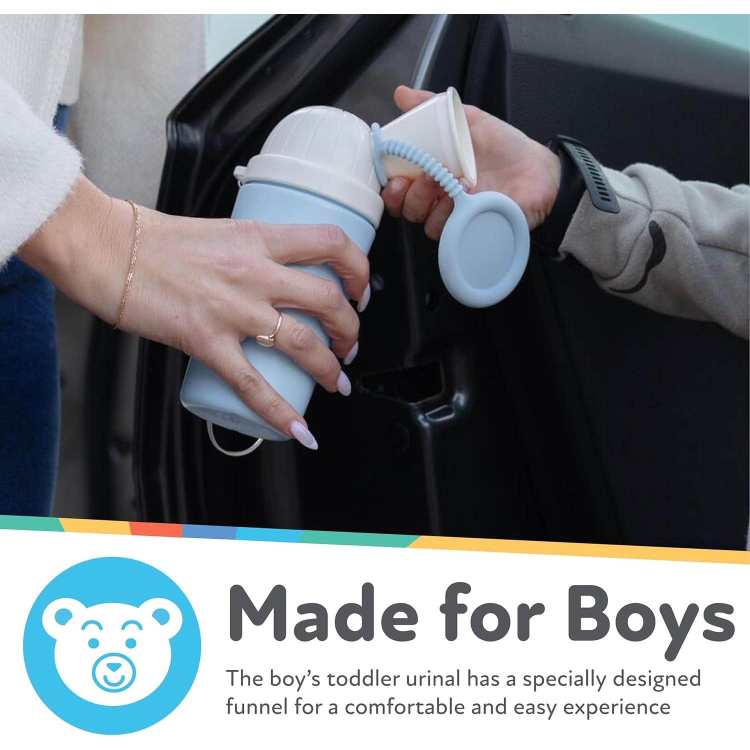 Orinal de Viaje Nuby para Niños - Portátil a Prueba de Fugas