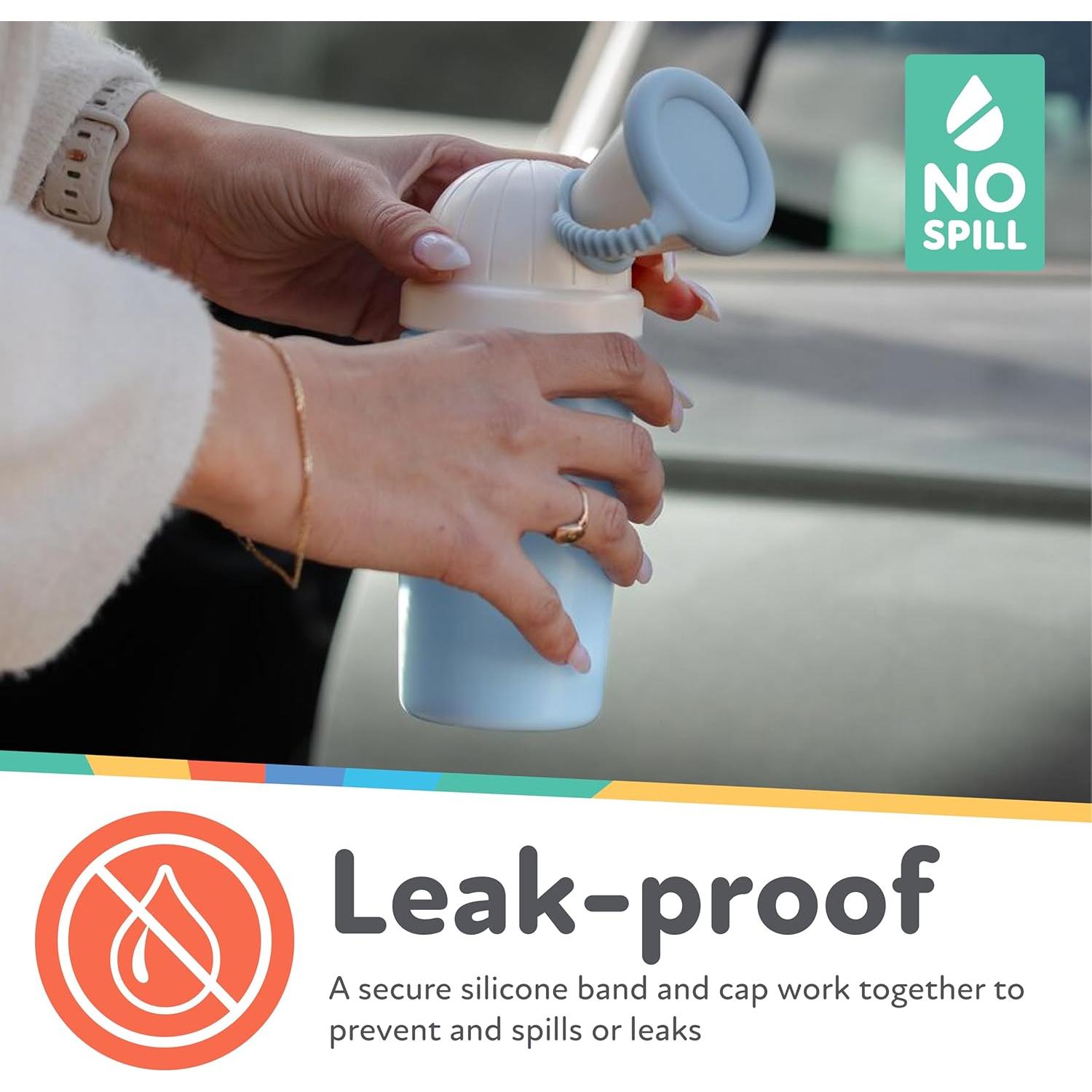 Orinal de Viaje Nuby para Niños - Portátil a Prueba de Fugas