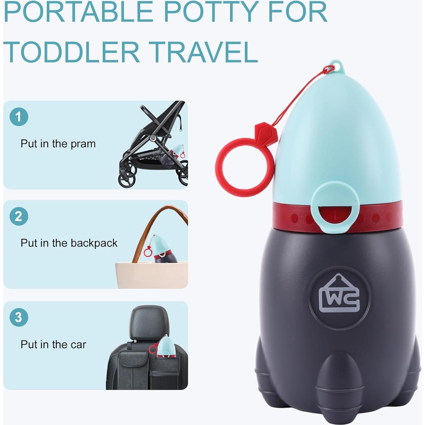 Orinal de Viaje Portátil DIJIAMEIYA Azul Silencioso 370ml