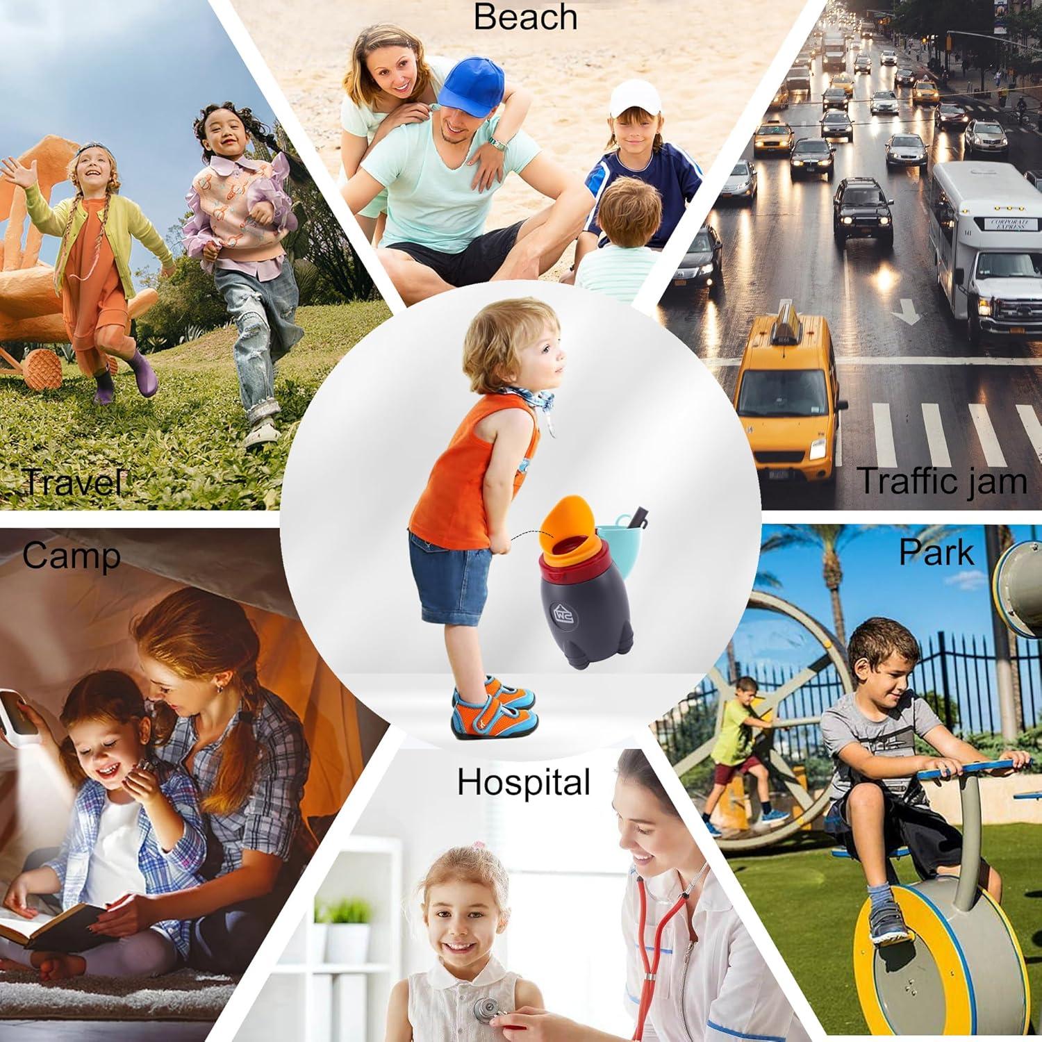 Orinal de Viaje Portátil DIJIAMEIYA Azul Silencioso 370ml