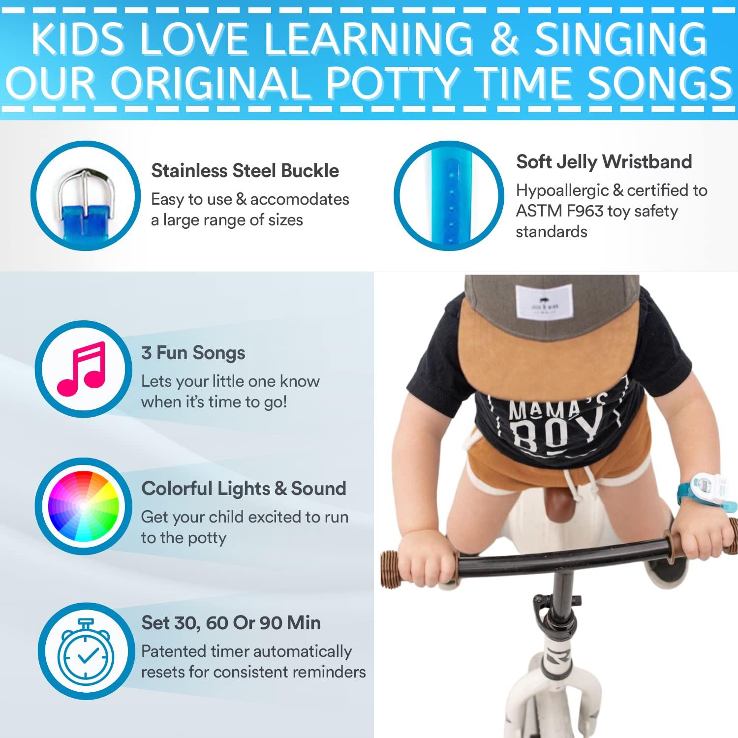 Reloj de Entrenamiento para el Baño Azul PottyWatch