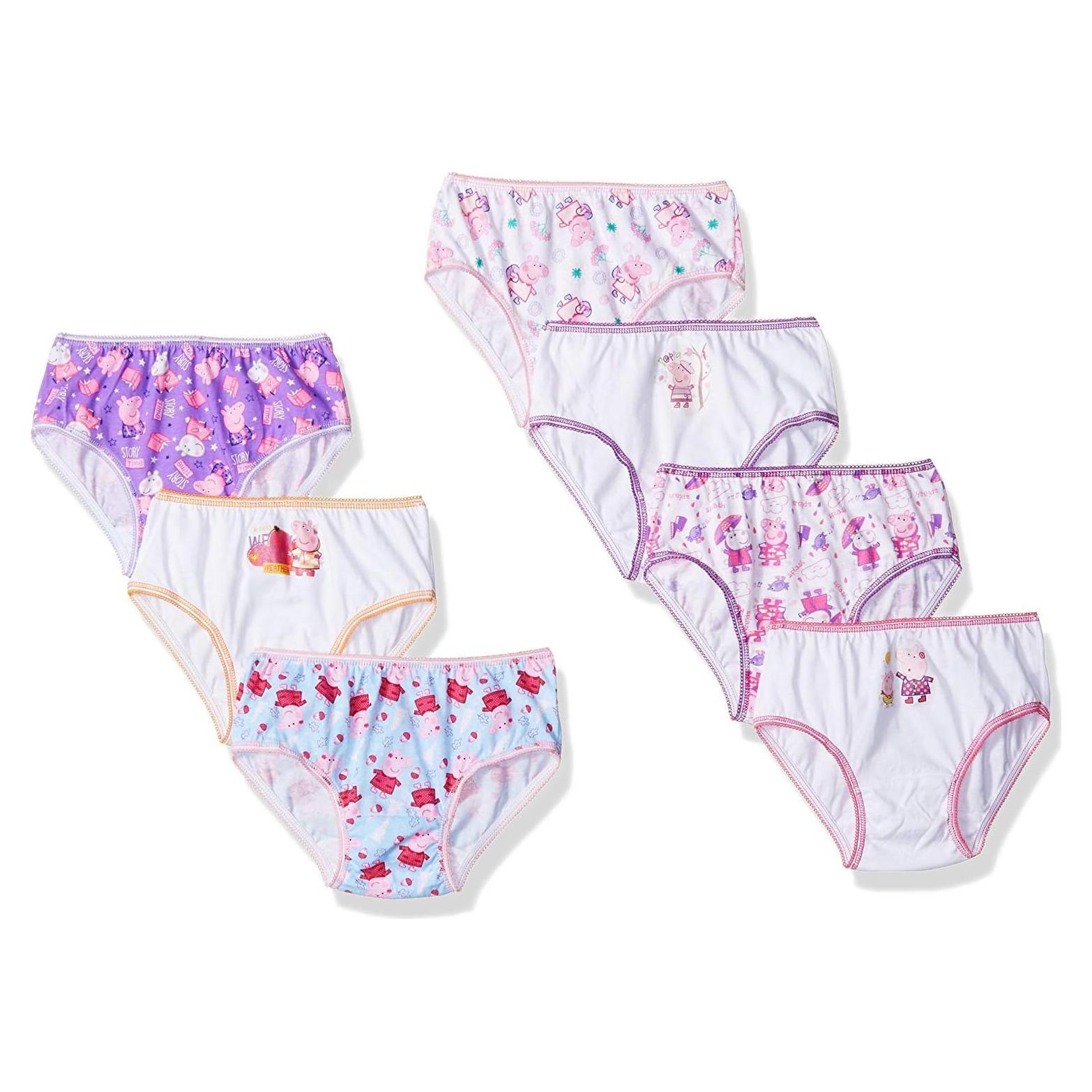 Ropa interior para niñas Peppa Pig 100% algodón tallas 2-8