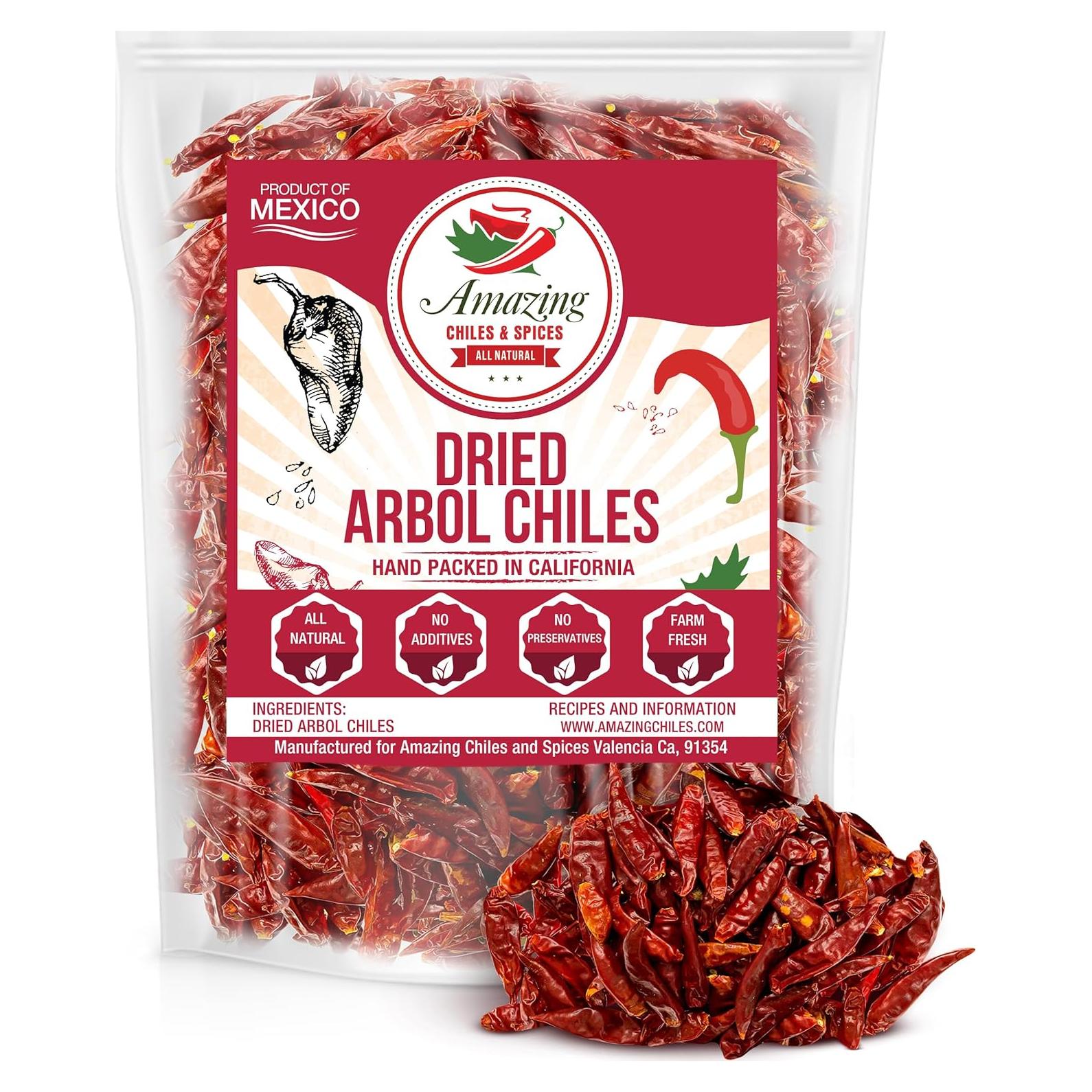 Pimientos Chile De Arbol 113.4g - Amazing Chiles, Picantes