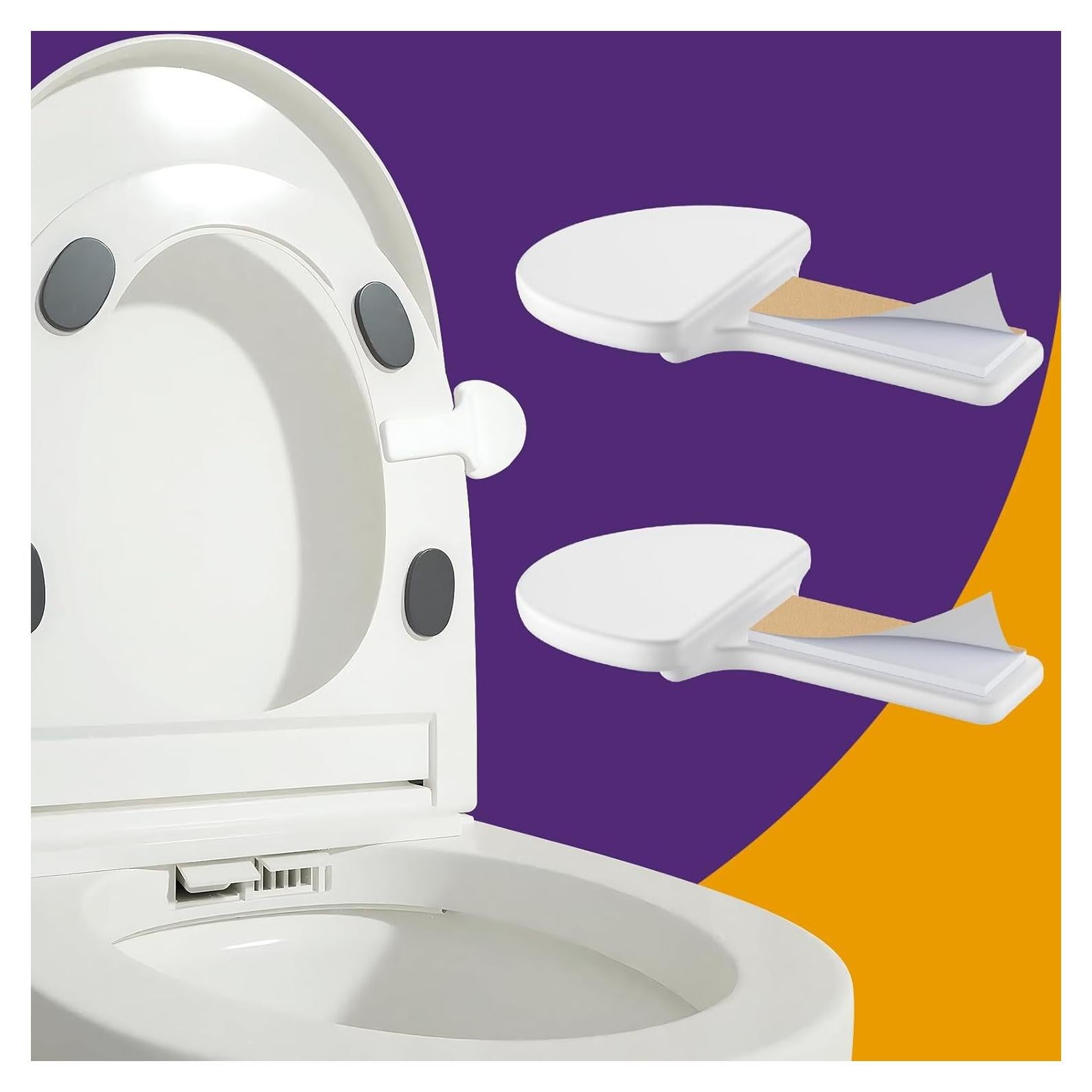 Elevador de Tapa de Inodoro GizcPxy Blanco - Juego de 2 Piezas