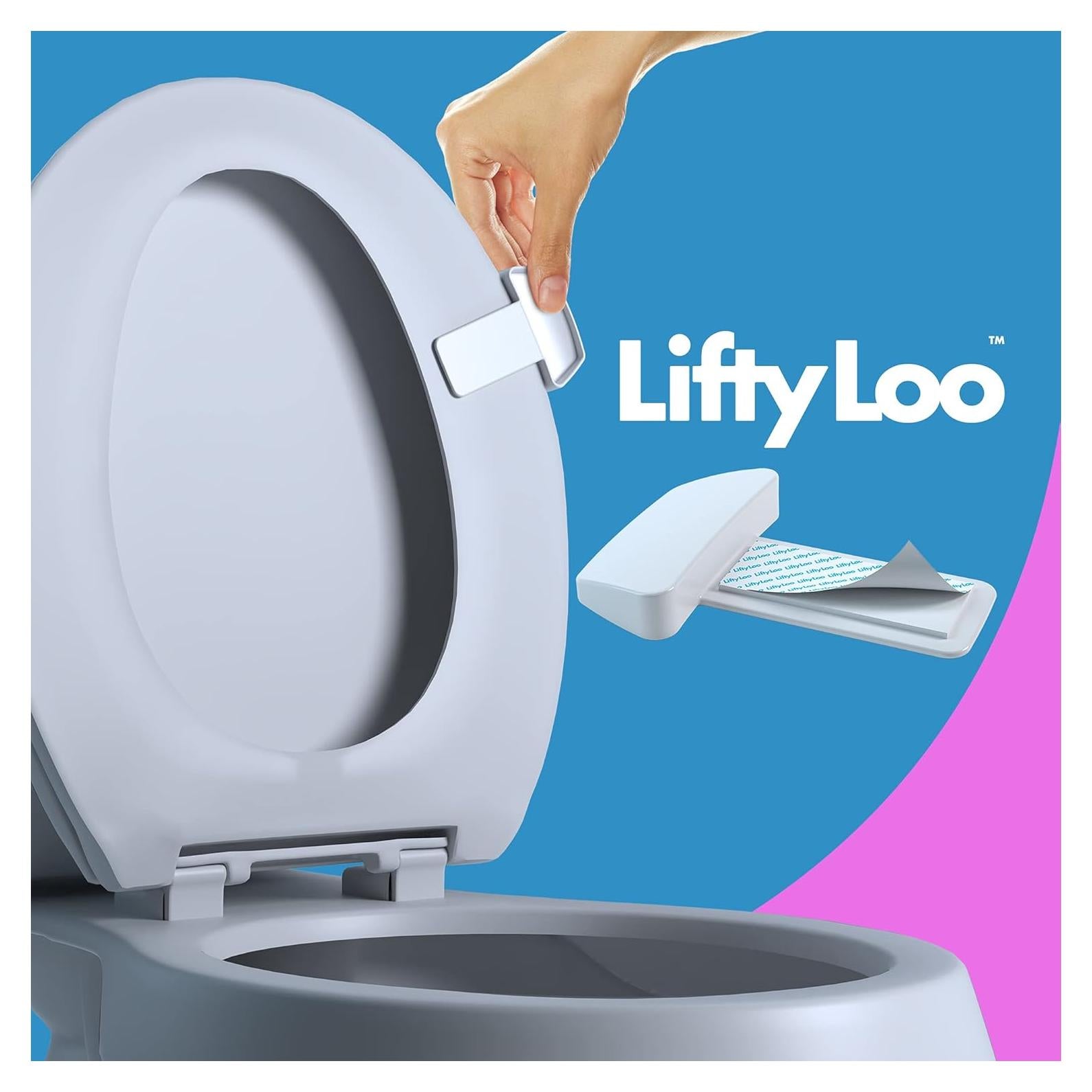 Mango de Asiento de Inodoro Lifty Loo - Paquete de 2 Blanco