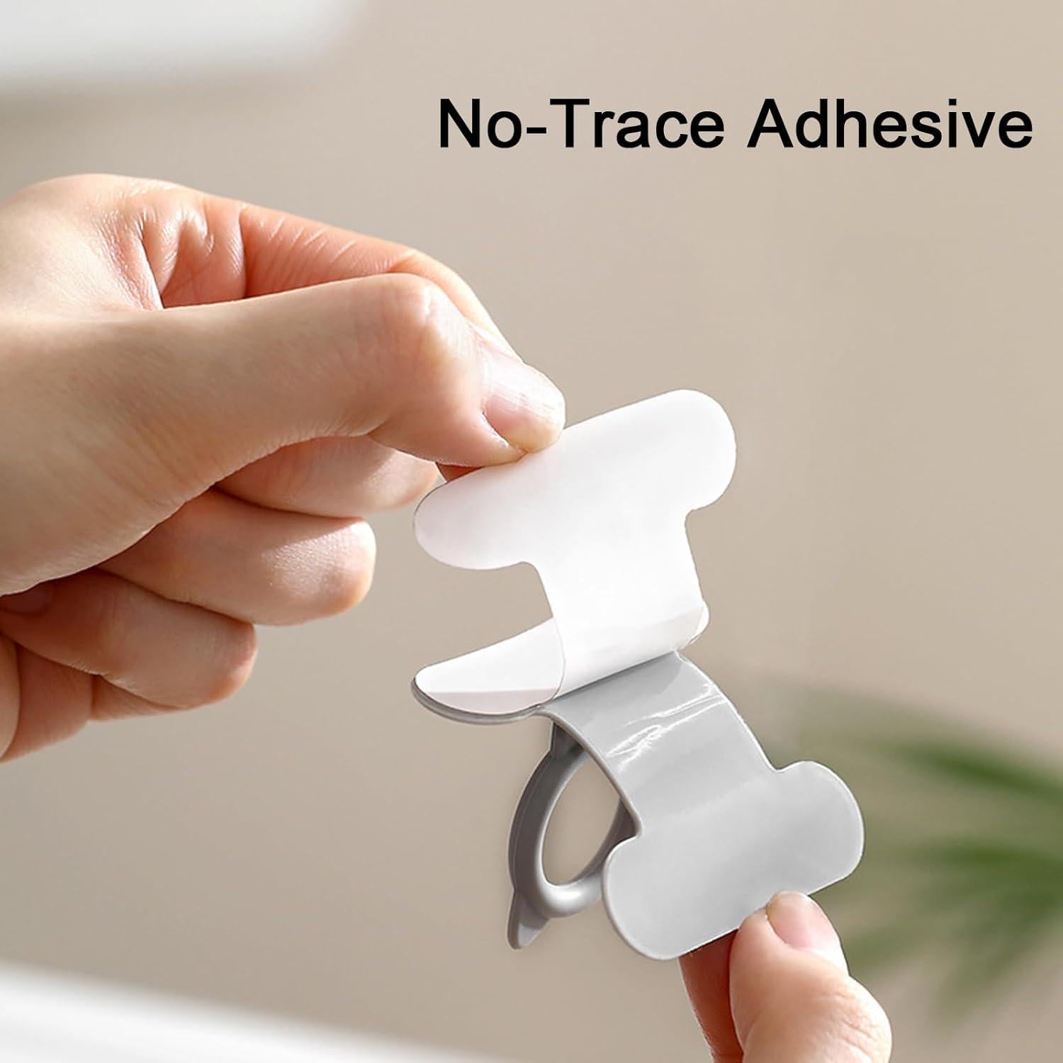 Levantador de Tapa de Inodoro Bltnever 4 Pcs Silicona Blanco Gris