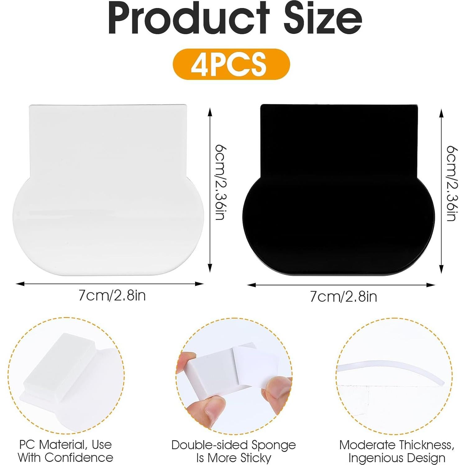 Elevadores de Asiento de Inodoro Adhesivos Ymapinc - 4 Piezas