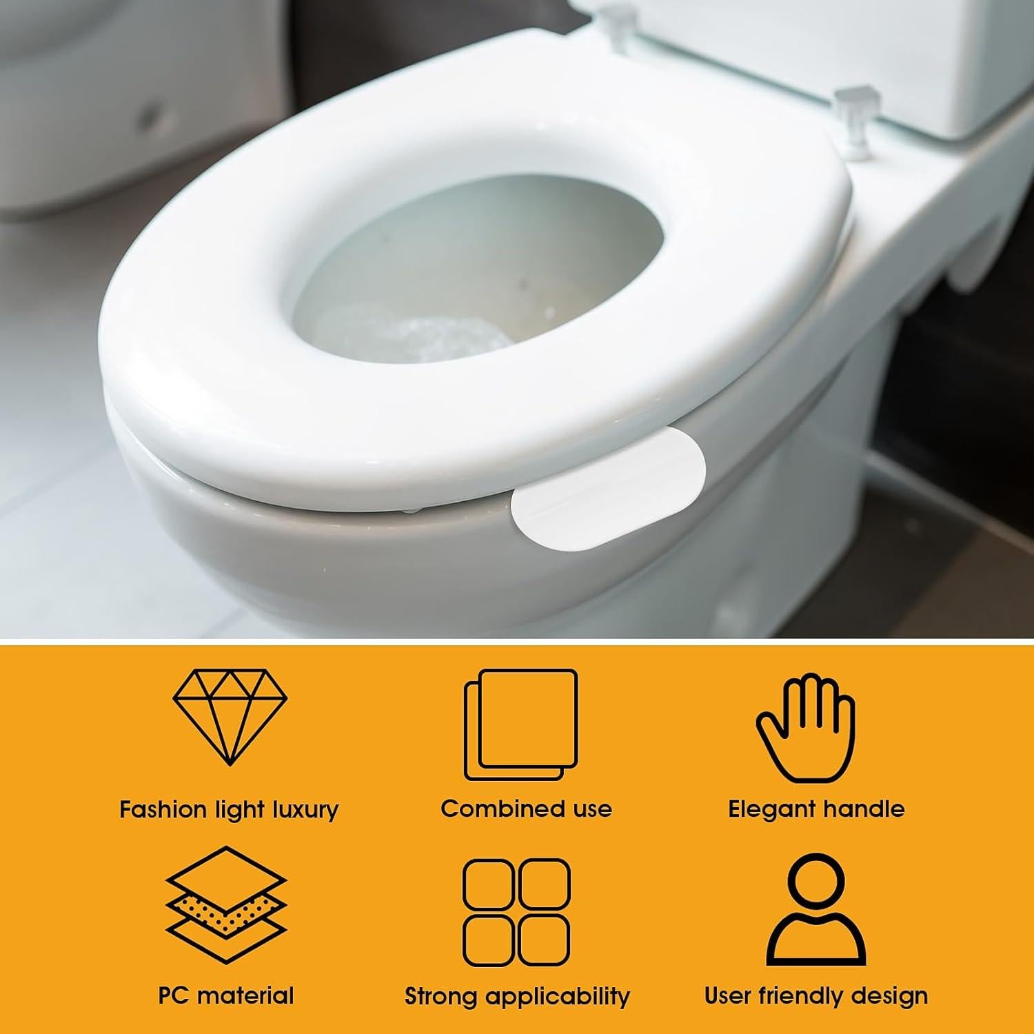 Elevadores de Asiento de Inodoro Adhesivos Ymapinc - 4 Piezas