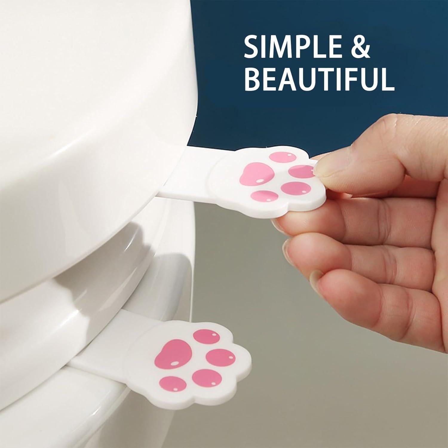 Elevador de Tapa de Inodoro Fewile 2 Unidades Blanco