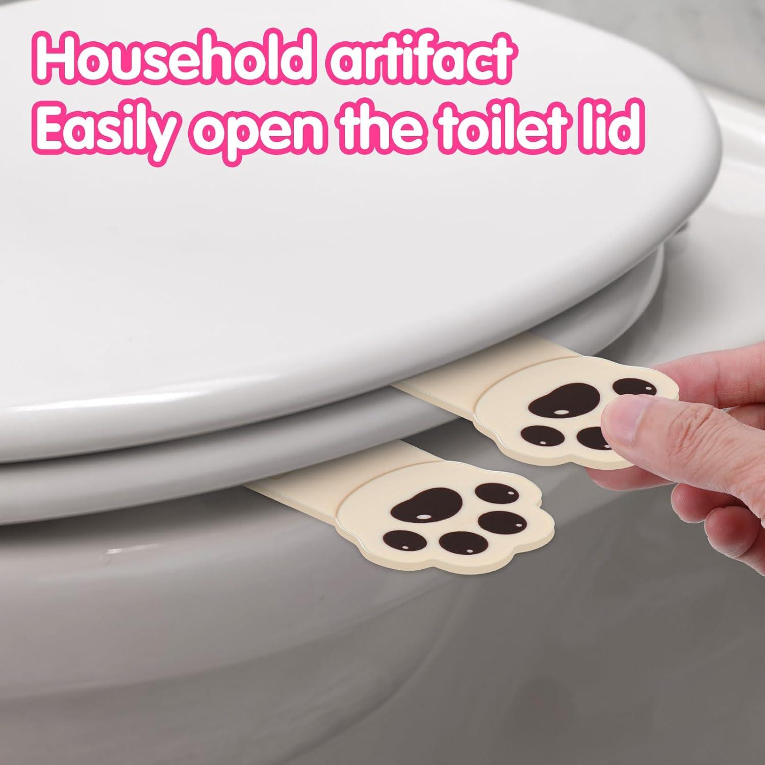 Juego de 4 Levantadores de Asiento de Inodoro Yuanchu Marrón