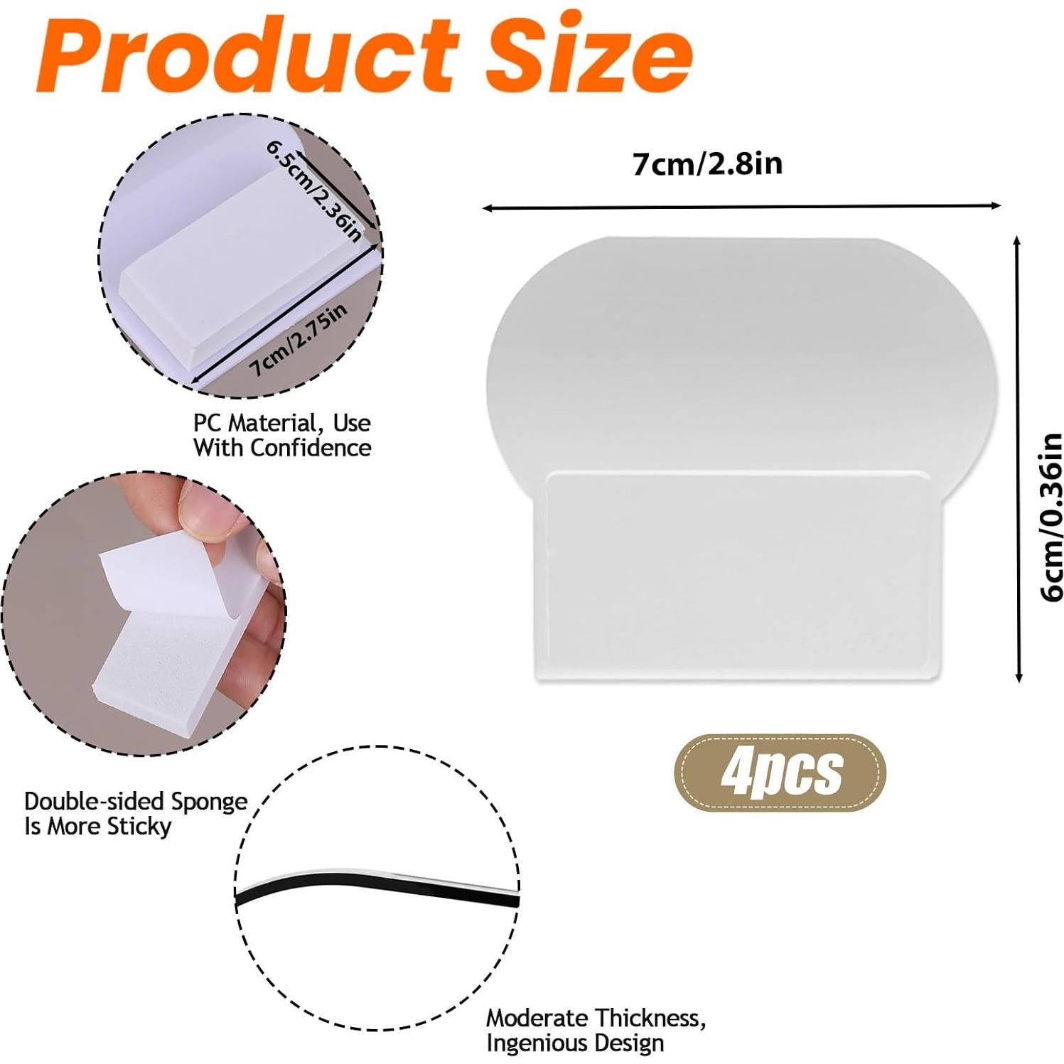 Elevador de Asiento de Inodoro Aeaocvo 4 Pcs Autoadhesivo